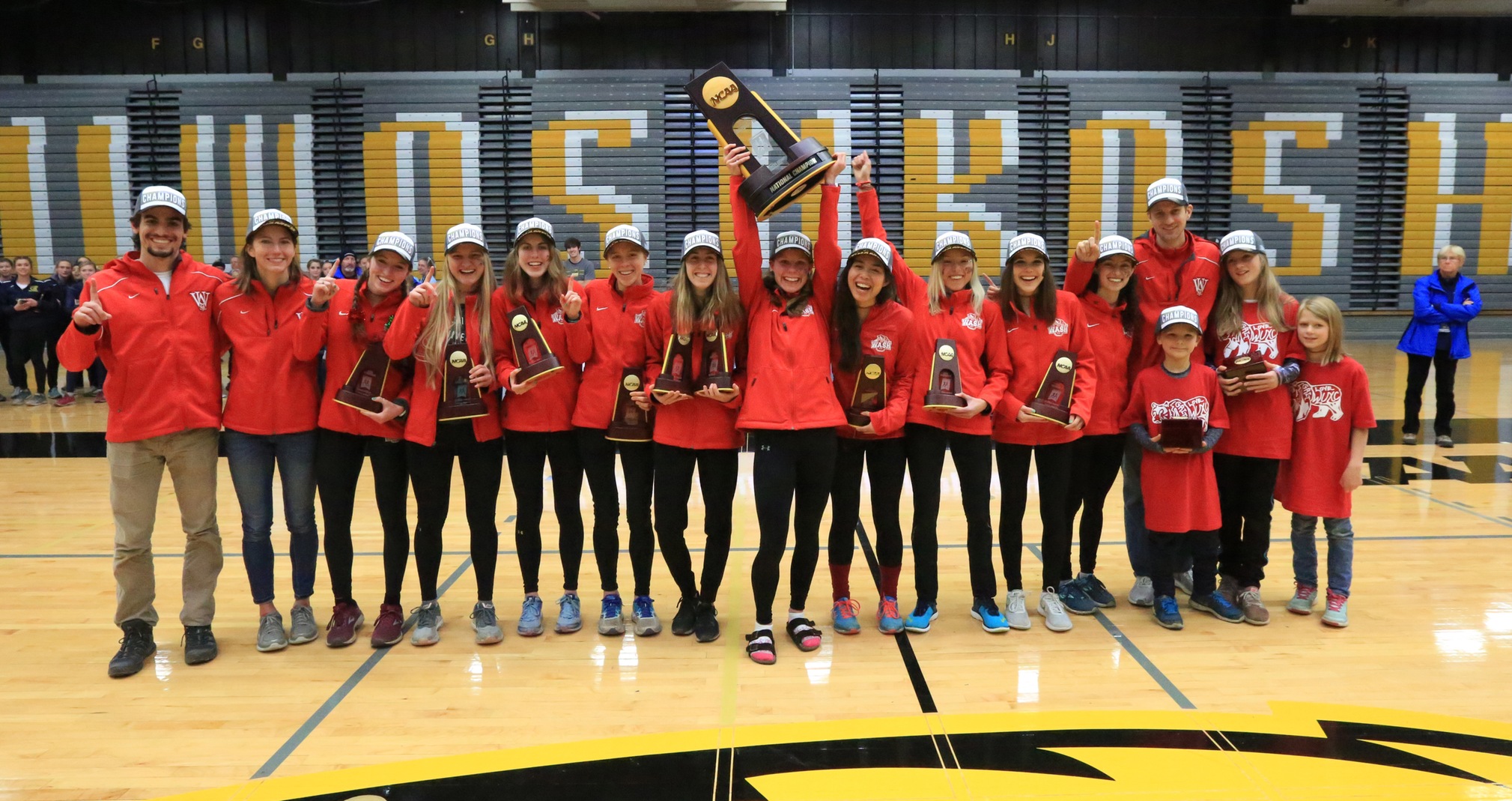 Washington University in St. Louis edged two-time defending champion Johns Hopkins University by one point for the team title.