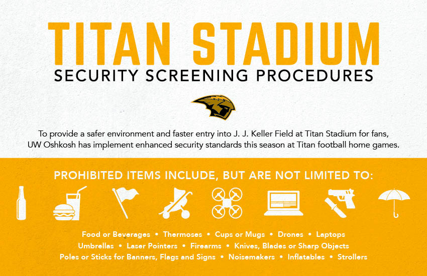 UW-Oshkosh Adopts Security Screening Procedures For Football Games