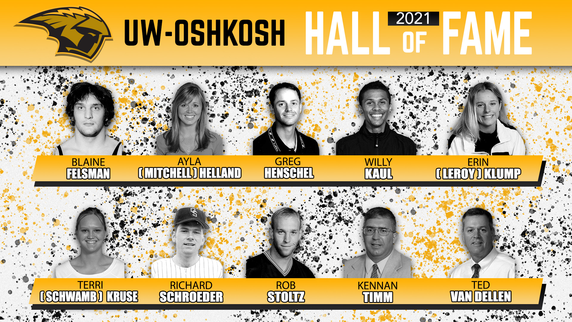 UW-Oshkosh Unveils Largest Hall of Fame Induction Class