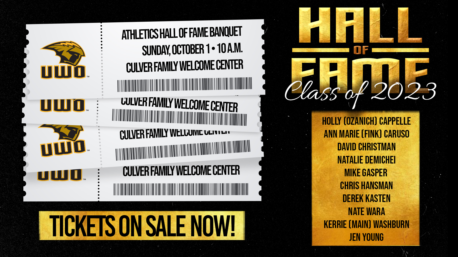Tickets On Sale For Hall Of Fame Banquet