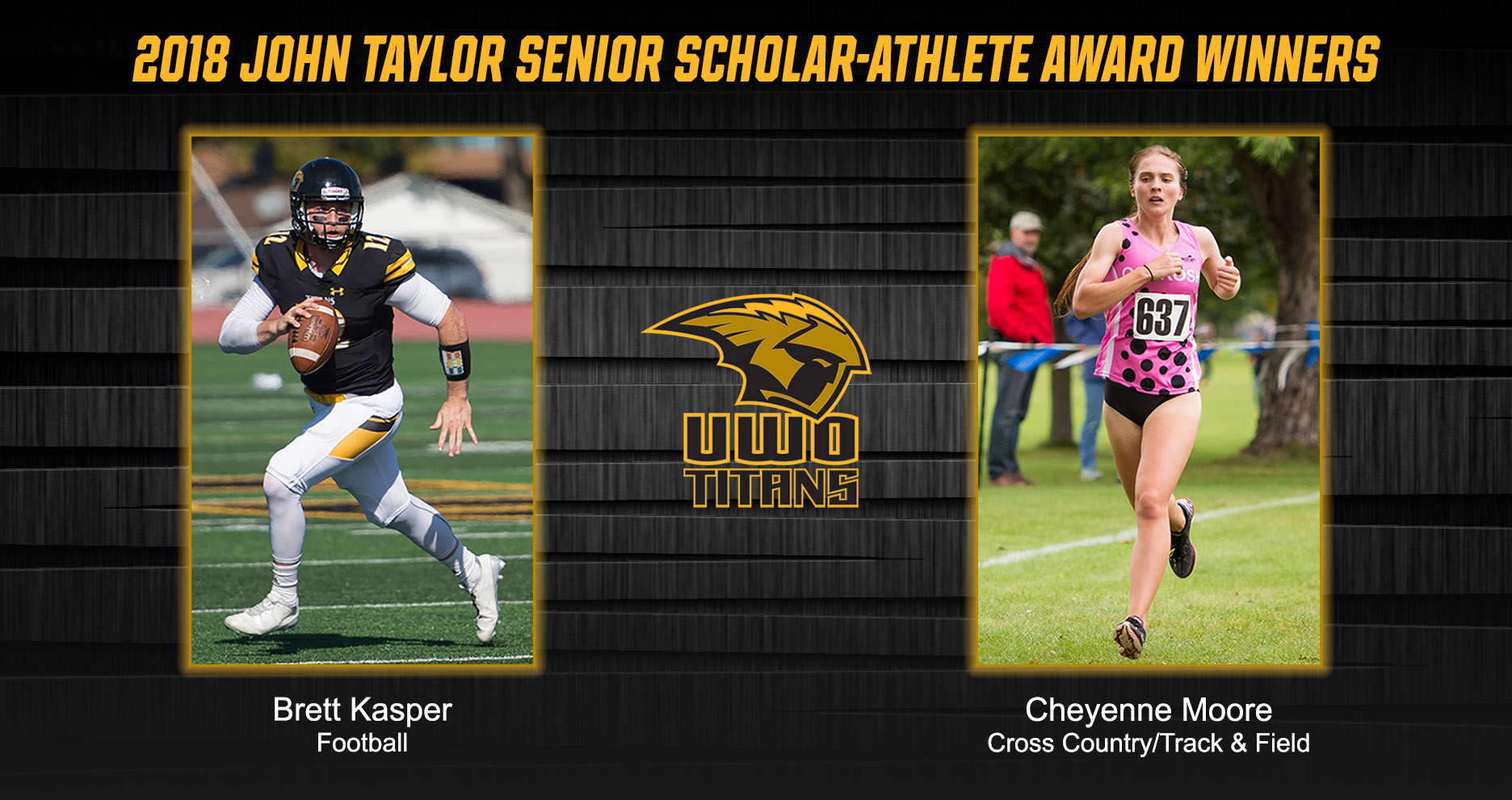 Kasper, Moore Named John Taylor Senior Scholar-Athlete Award Winners