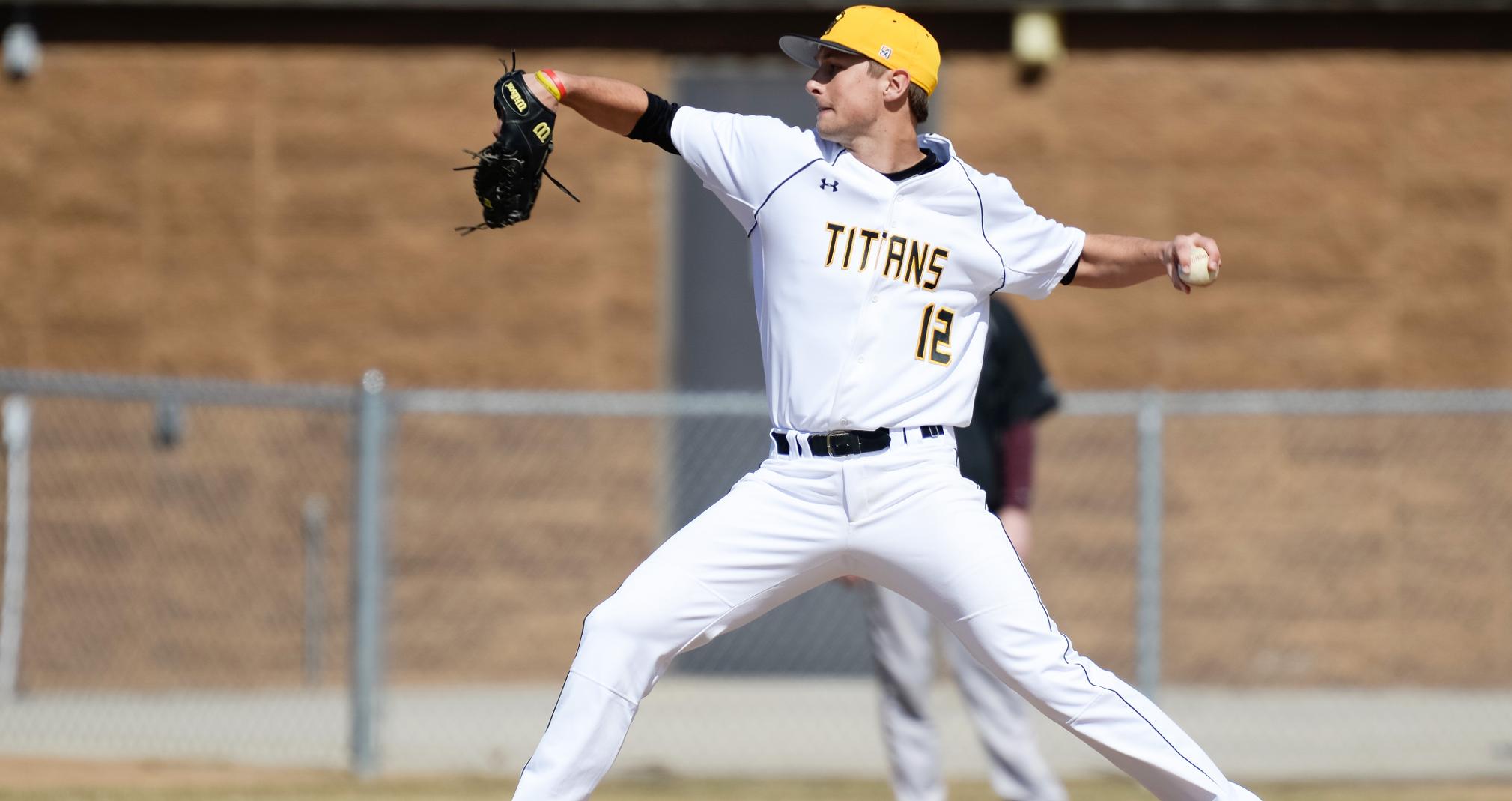Peter Jewell held UW-Platteville to just three runs and four hits in eight innings pitched.