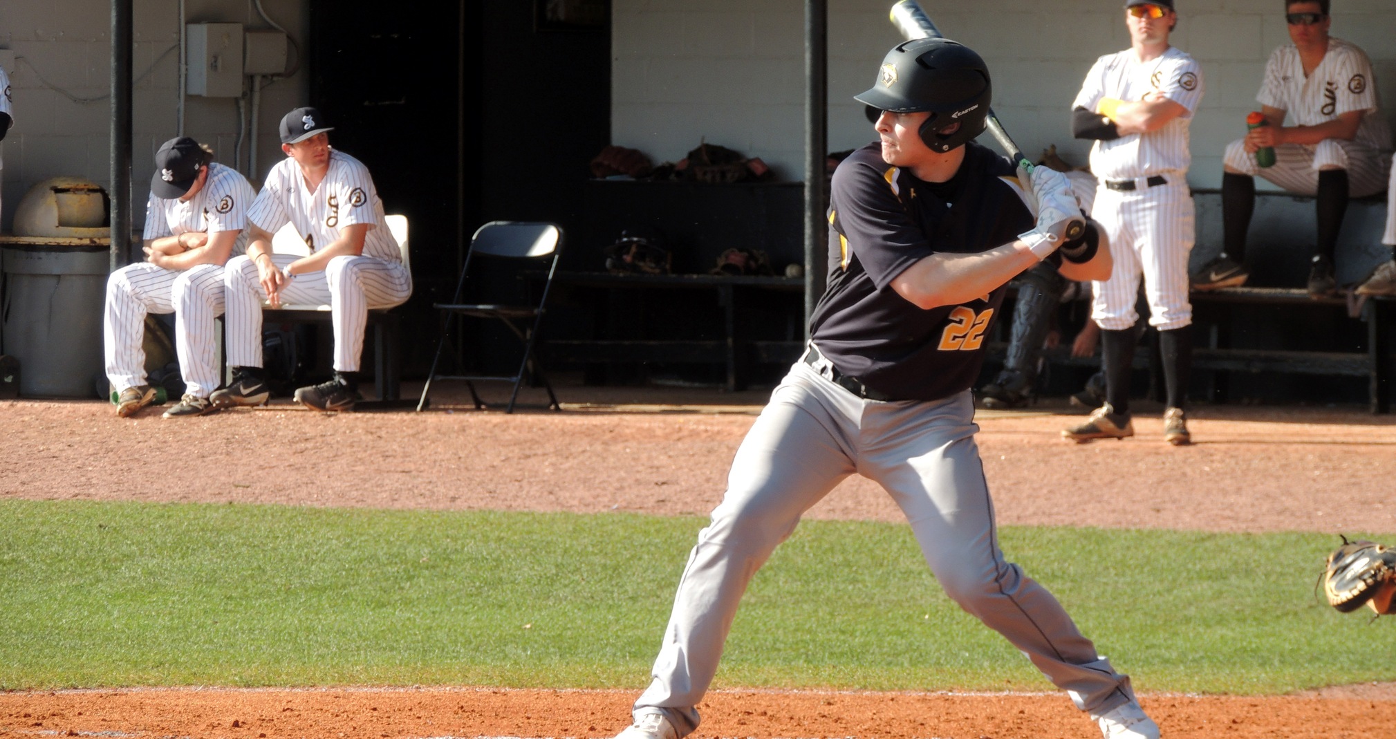 Jensen Hinton cut UW-Oshkosh's deficit to 2-1 with a second-inning double.