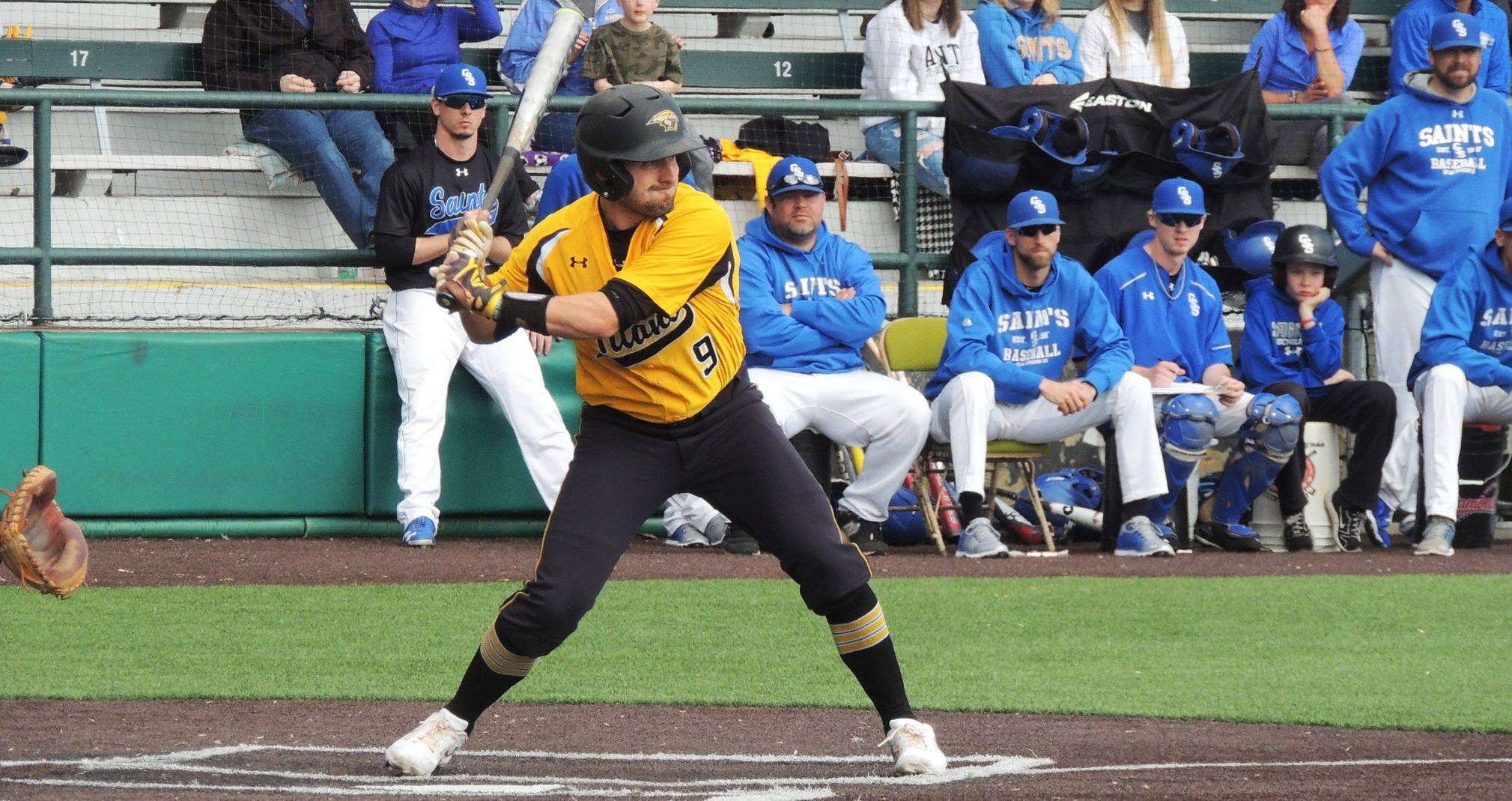 Tyler Kozlowski walked in four plate appearances against the Falcons.