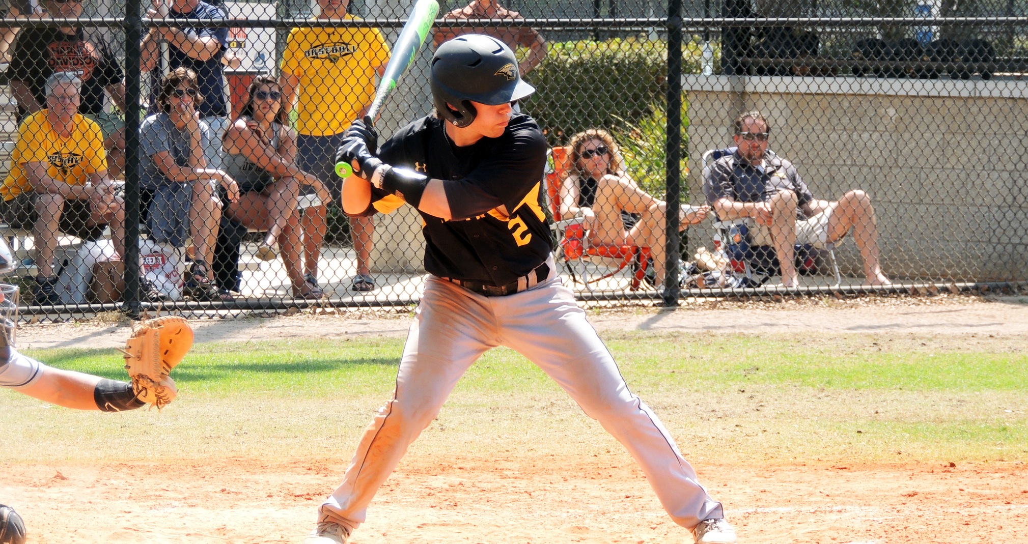Dylan Ott had three hits and a career-best five RBIs during the Titans' first game with Bowdoin College.