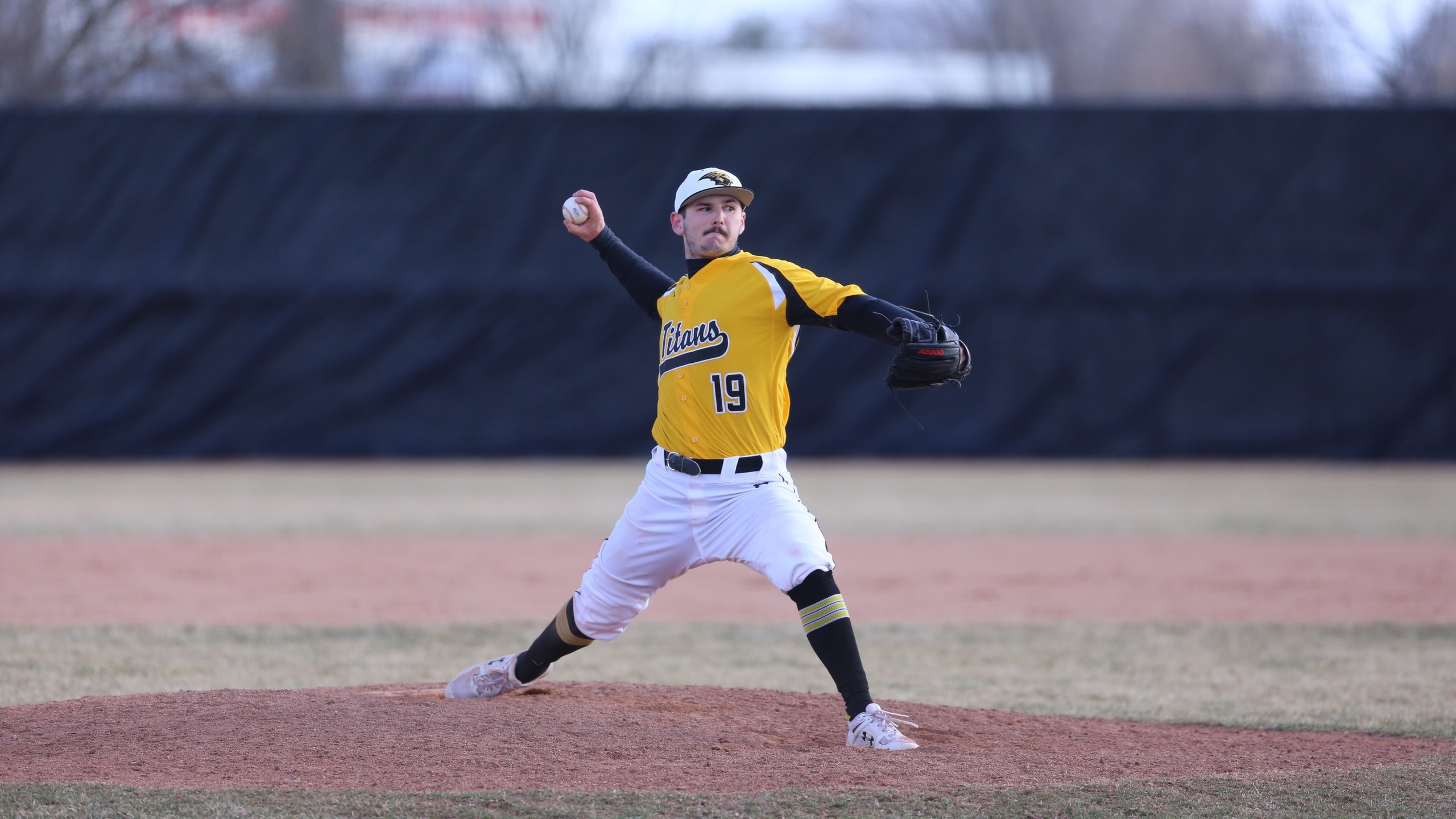 Jarrett Scheelk yielded only one hit through five innings and ended his eight-inning appearance against the Blugolds with nine strikeouts and five hits allowed.
