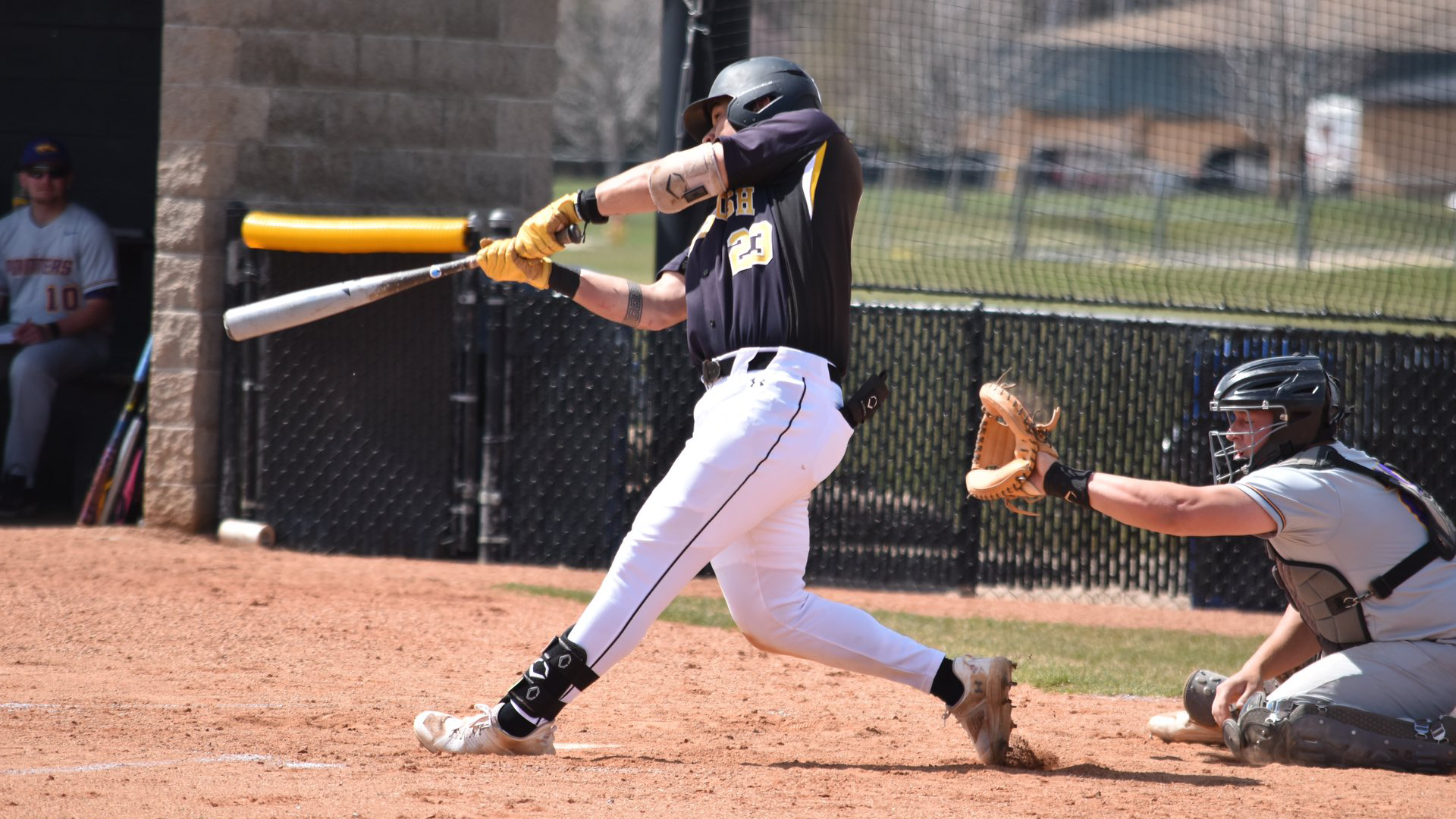 Nick Shiu went 4-5 with a run, 3 RBIs, a double and a home run against UW-Stevens Point on Wednesday. Photo Credit: Jennifer Zuberbier, UW-Oshkosh Athletics
