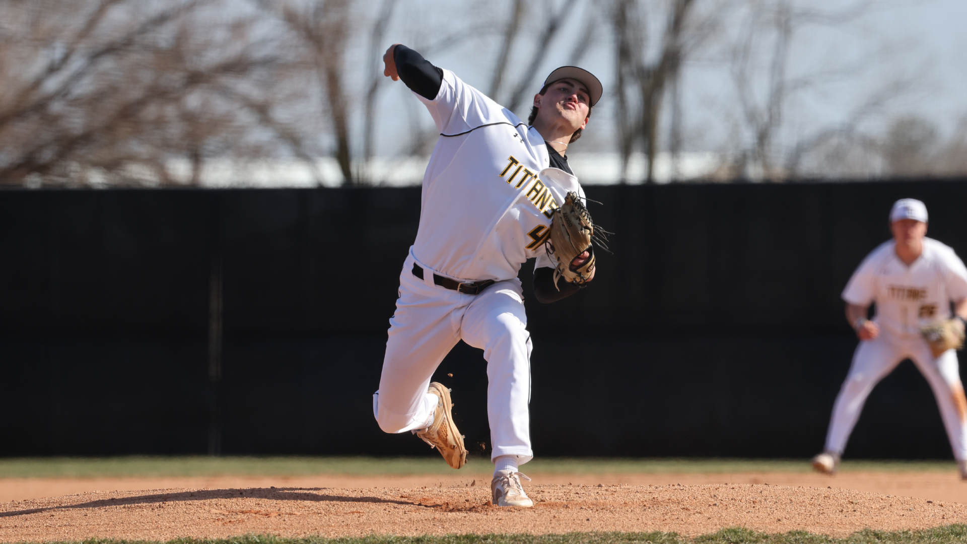 Connor Walters struck out five across 4.0 innings against Lakeland on Saturday. Photo Credit: Steve Frommell, UW-Oshkosh Sports Information