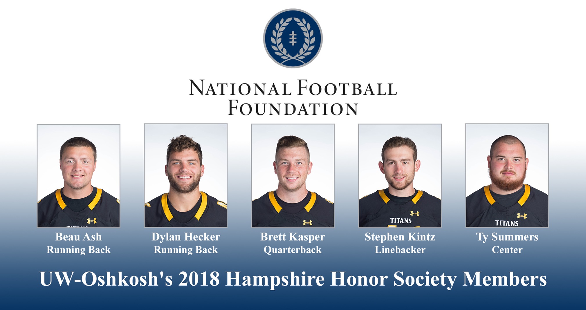 Five Titans Named To Hampshire Honor Society