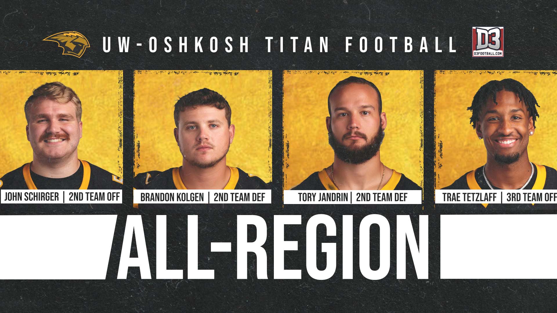 Four Titans Earn All-Region Status