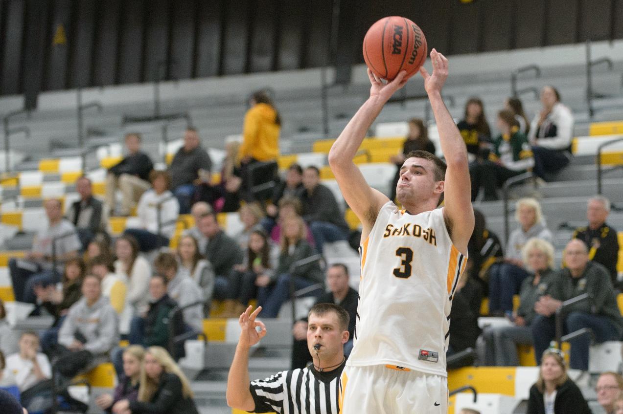 Alex Olson scored a career-high 18 points while grabbing five rebounds.