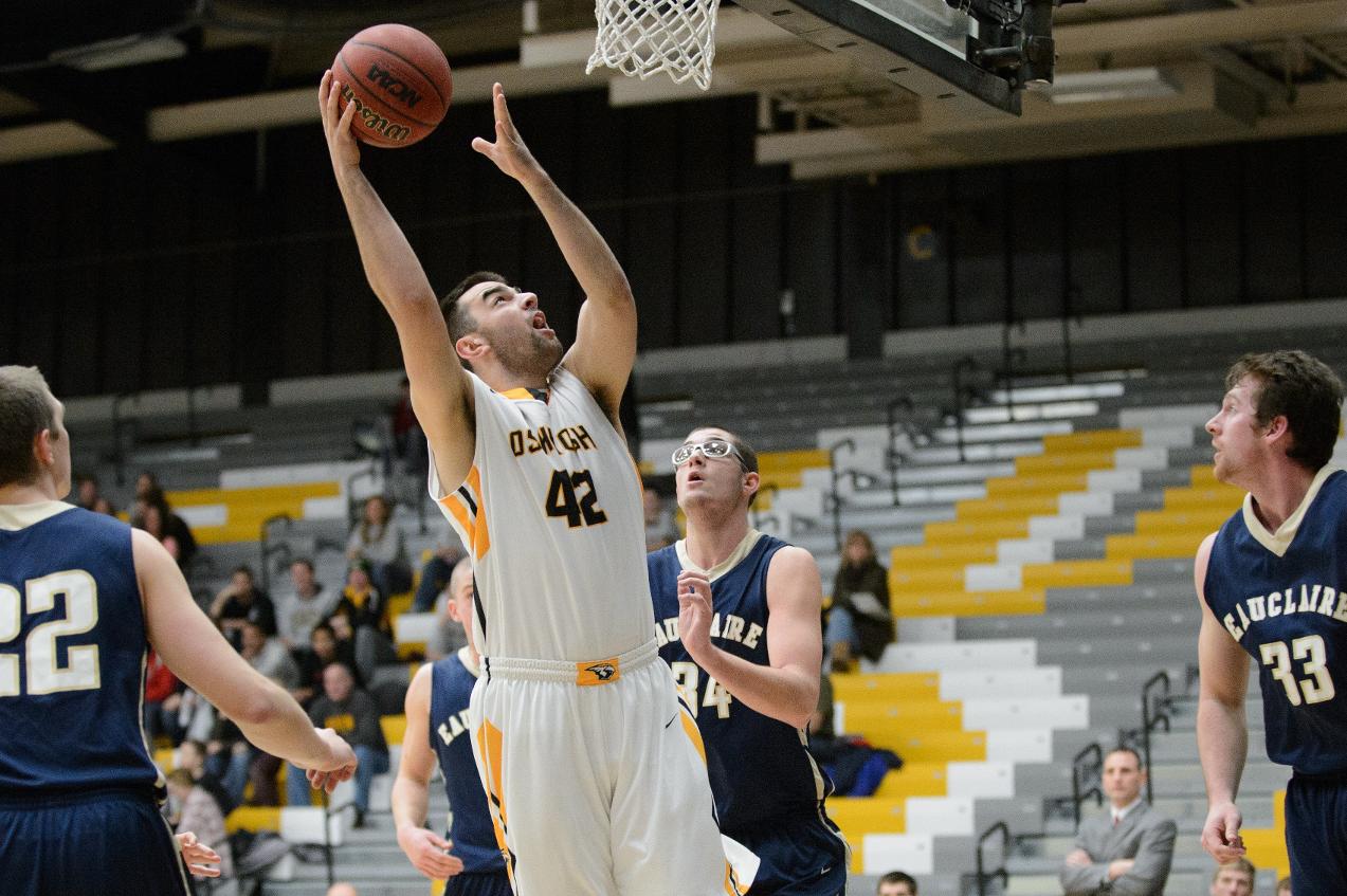 Nick Olson recorded career-bests in both points (12) and rebounds (7).