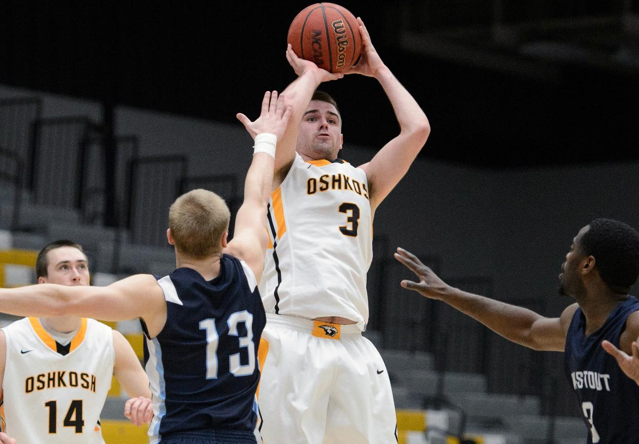 Alex Olson was named to the All-WIAC First Team after ranking second in the league in steals, fourth in scoring and eighth in 3-point field goals.