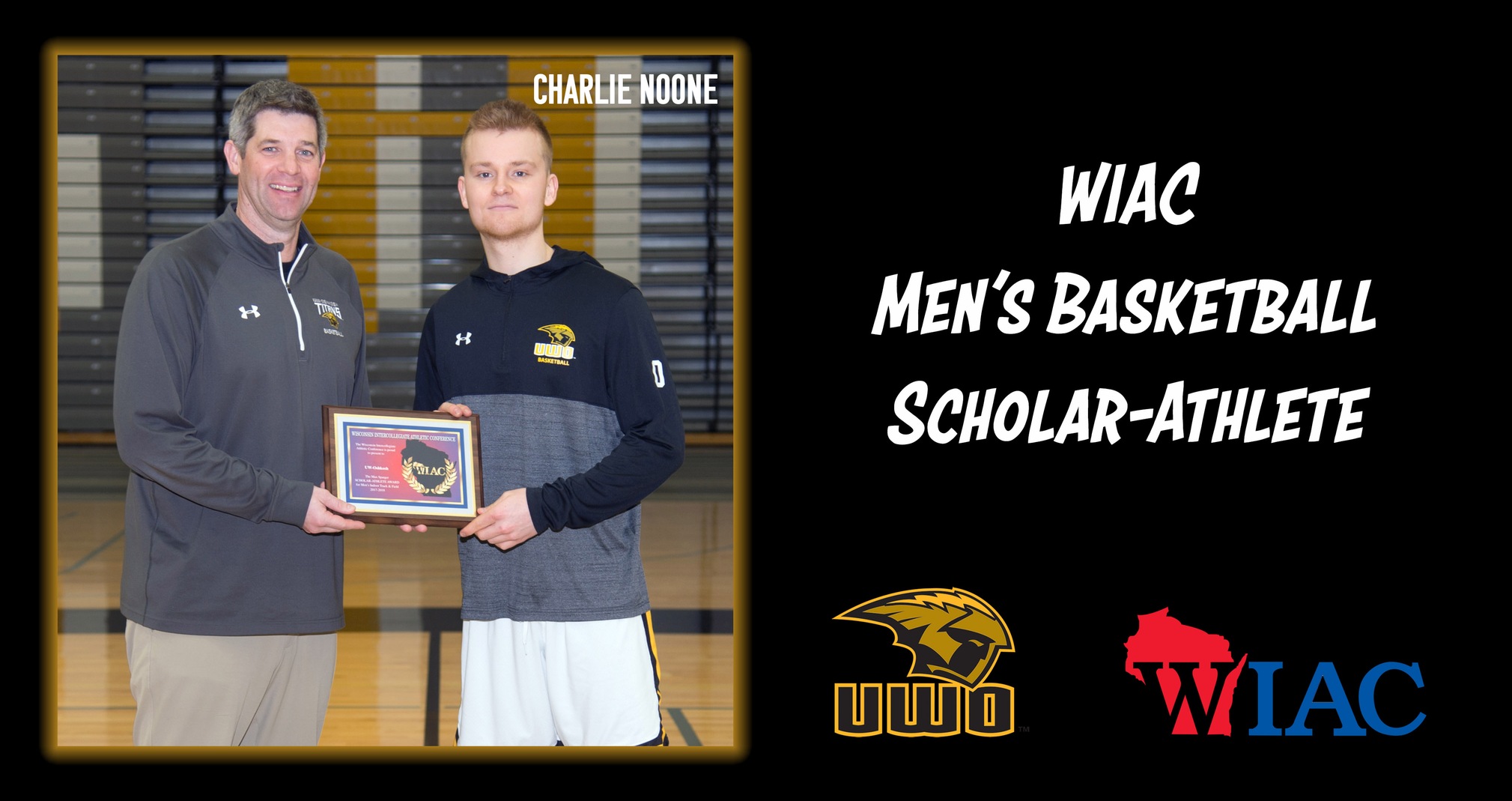 Noone Co-Recipient Of WIAC Men's Basketball Scholar-Athlete Award