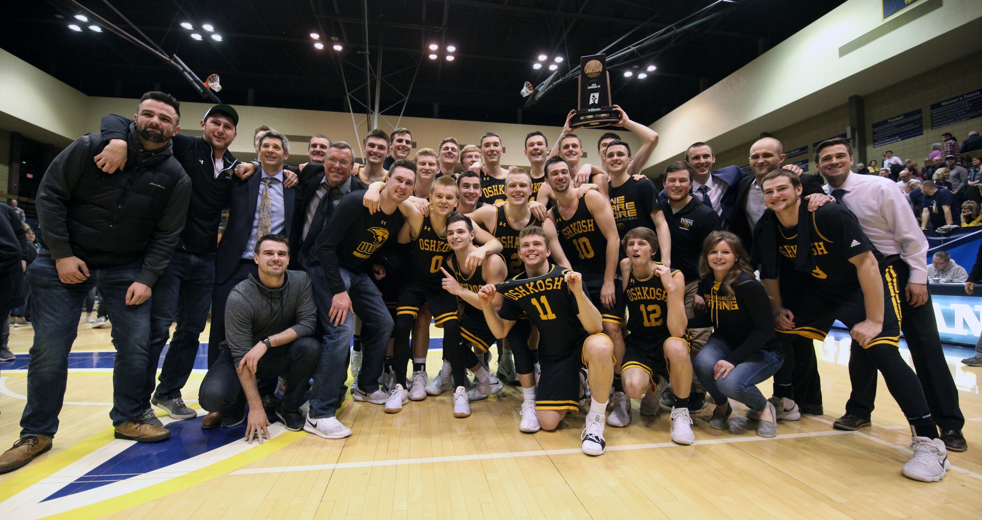 UW-Oshkosh defeated Augustana College, 95-88 in overtime, to advance to its first NCAA Division III Final Four.