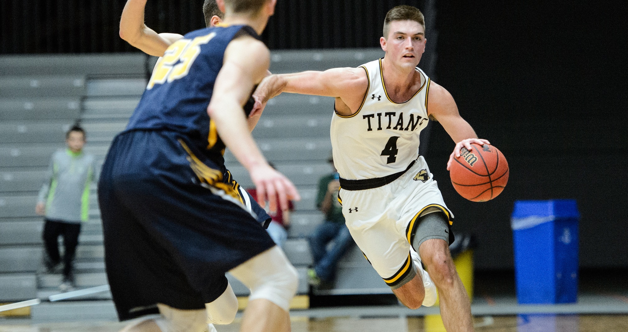 Brett Wittchow scored 19 points while counting five rebounds and three assists against the second-ranked Vikings.
