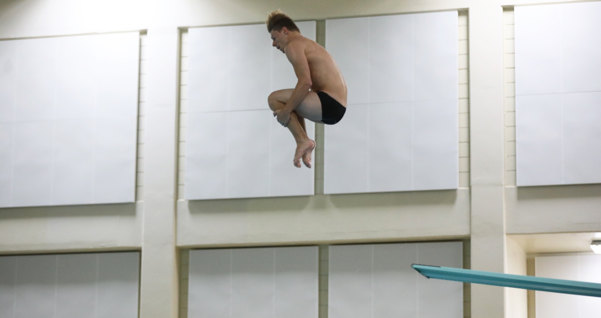 Matt Wilke won both the 1- and 3-meter diving at the Luther College Invitational.