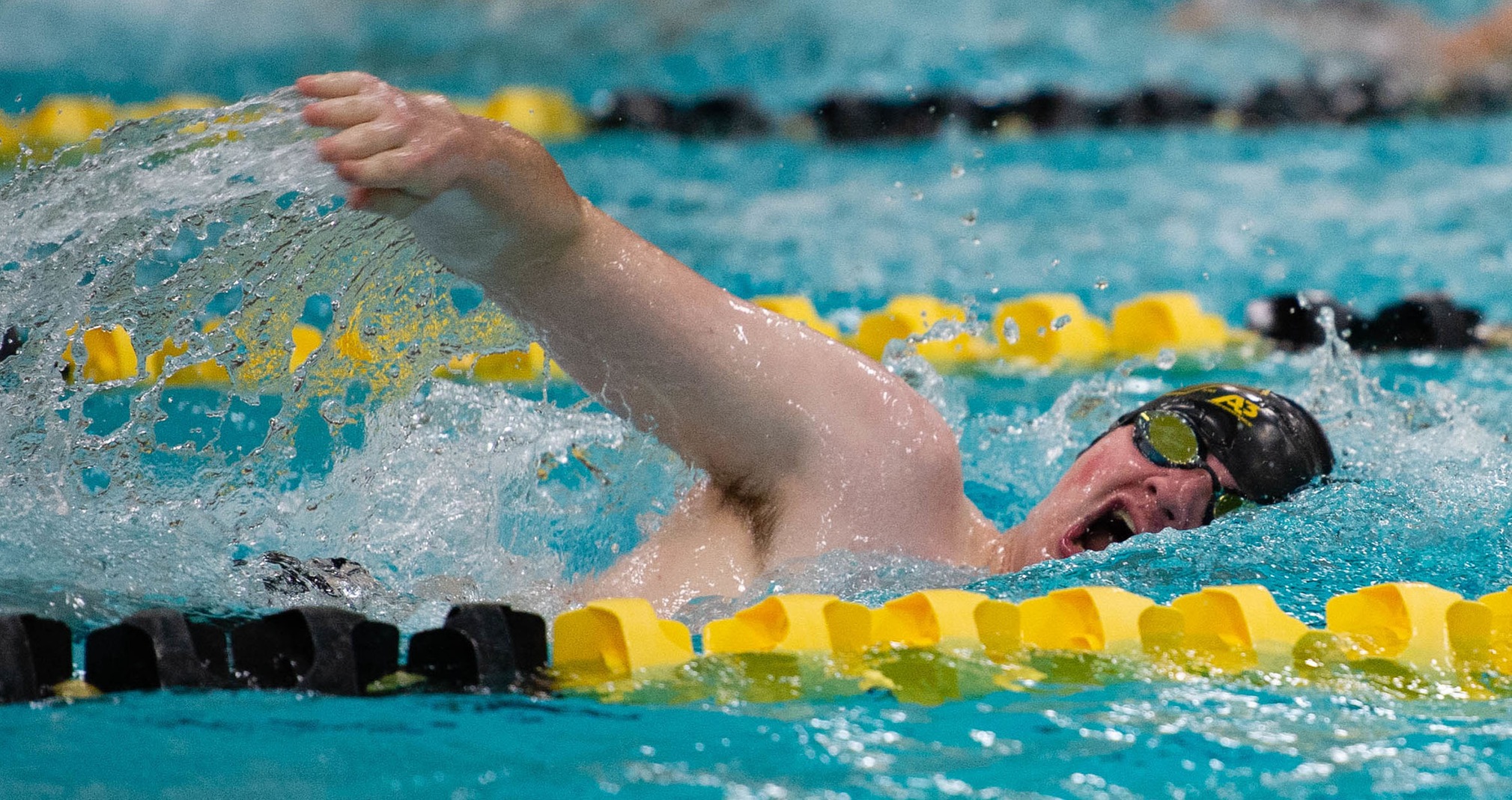 Cody Else finished second in the 100-yard breaststroke and third in the 1,650-yard freestyle against the Pioneers.