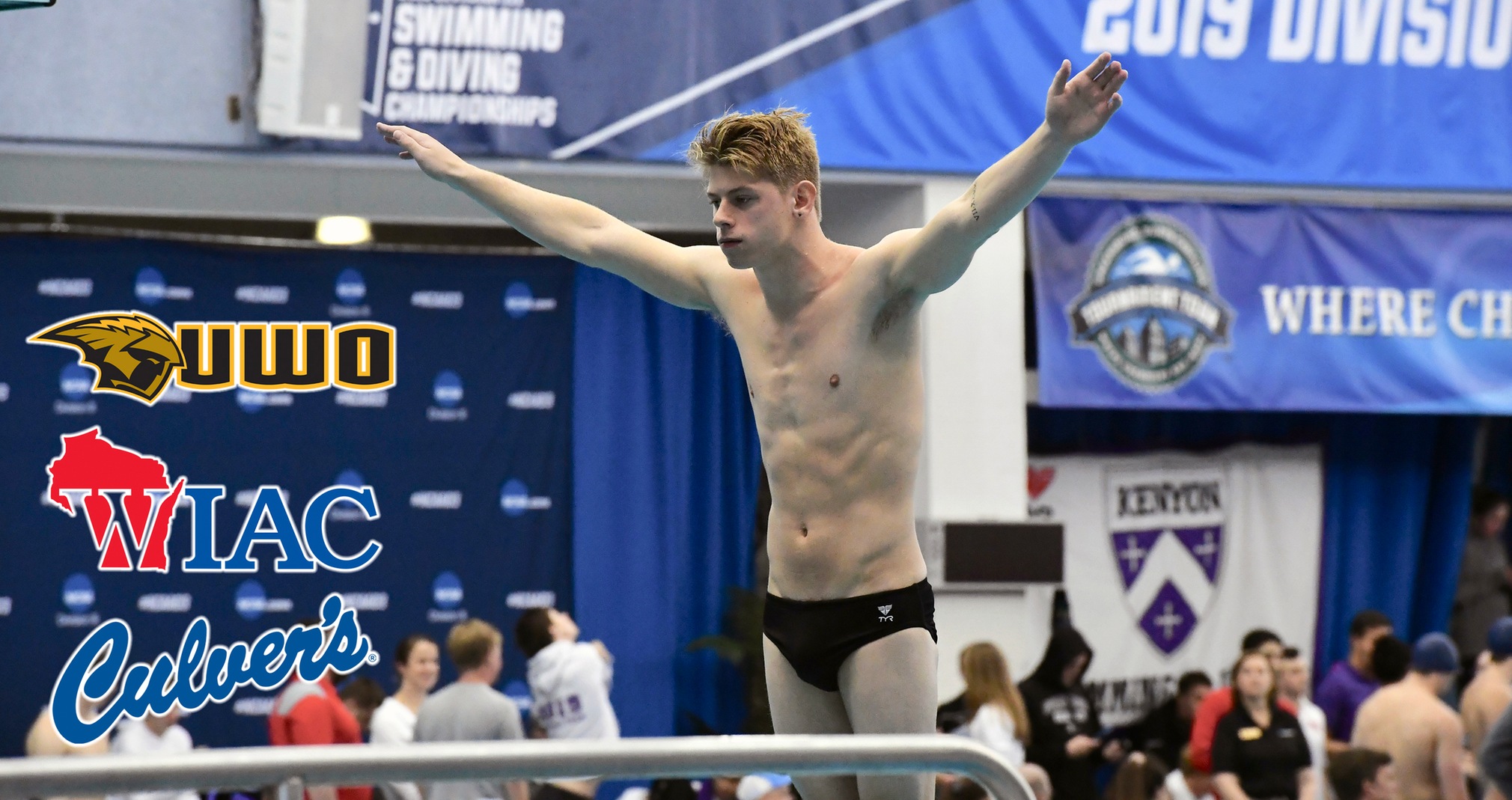 Matt Wilke finished 13th in the 3- and 16th in the 1-meter diving categories at the 2019 Division III Swimming & Diving Championship.