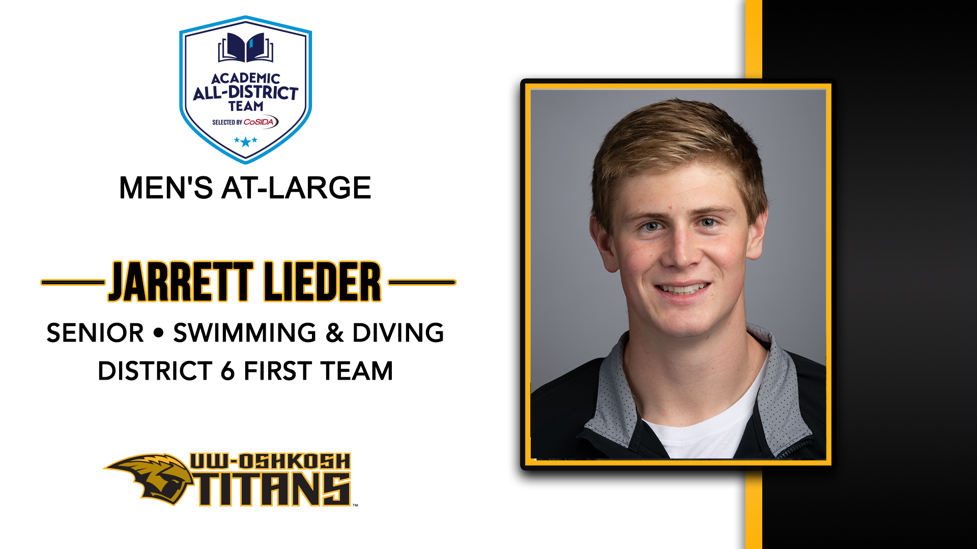 Lieder Selected To Academic All-District Team