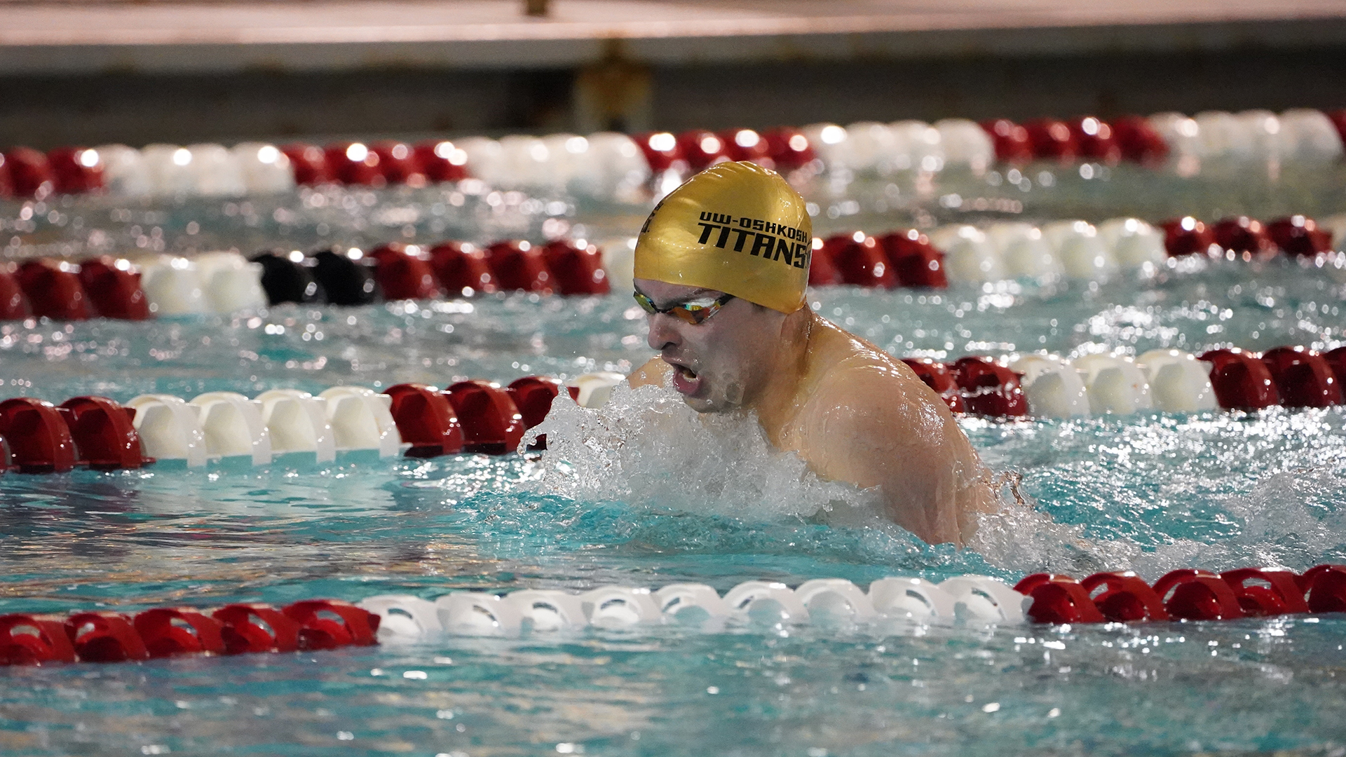 Alex Jernberg won the 500-yard freestyle while placing second in two other events against the Pointers.