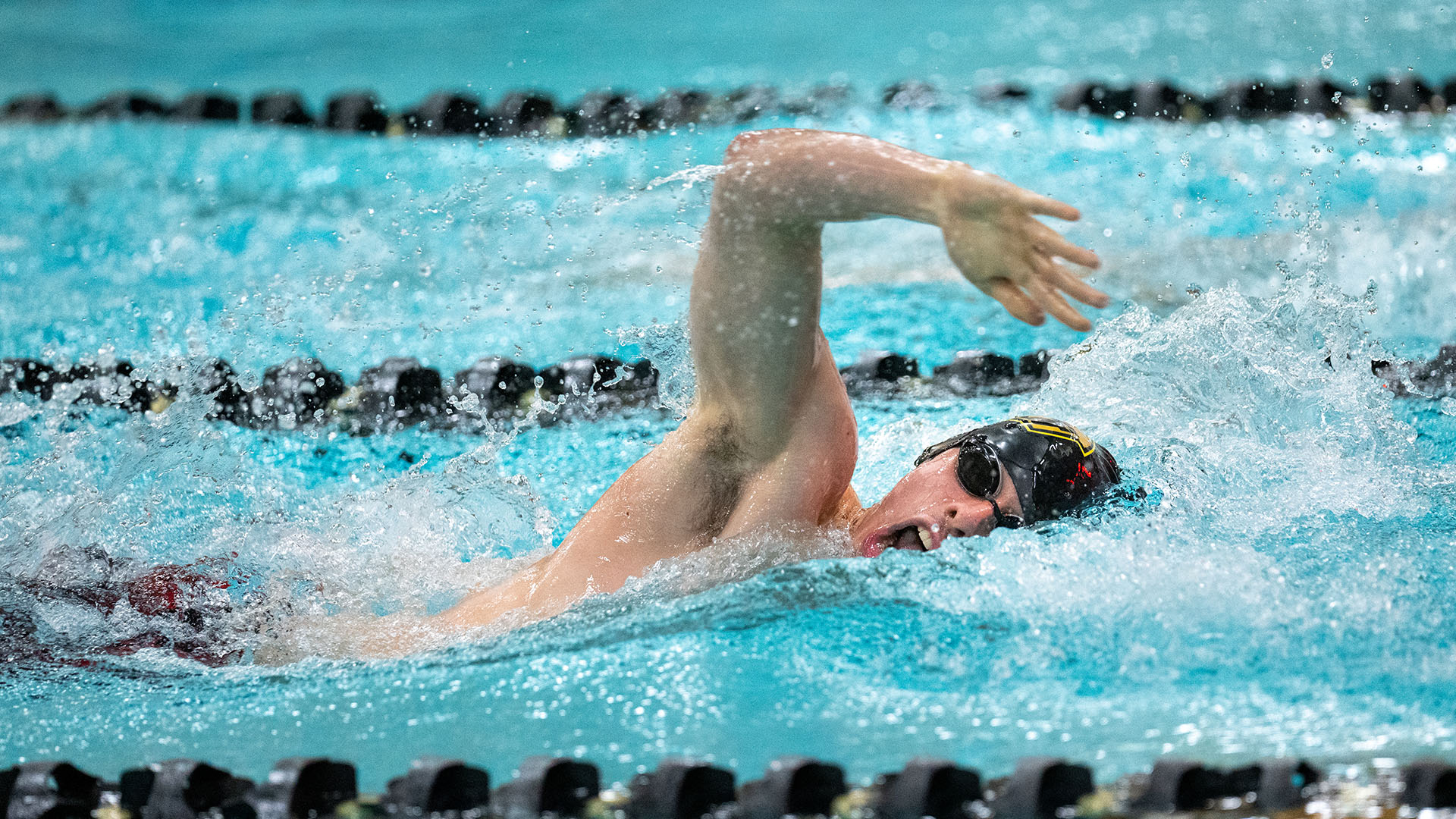 Chase Millam finished third in the 200-, fourth in the 100- and seventh in the 50-yard freestyles at the Gene Davis Invitational.