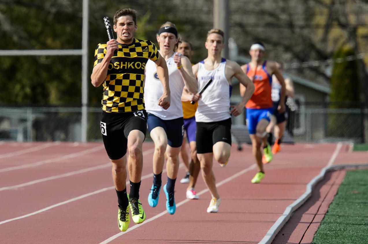 Brian Beaudo helped break a school record in the 1,600-meter relay.
