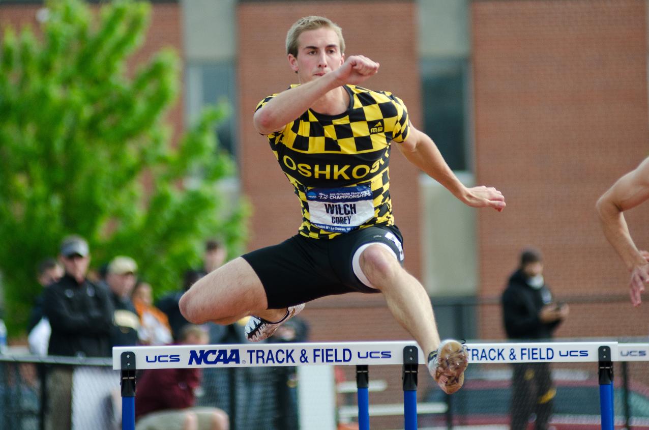 Corey Wilch won the 400-meter hurdles for one of the Titans' victories.