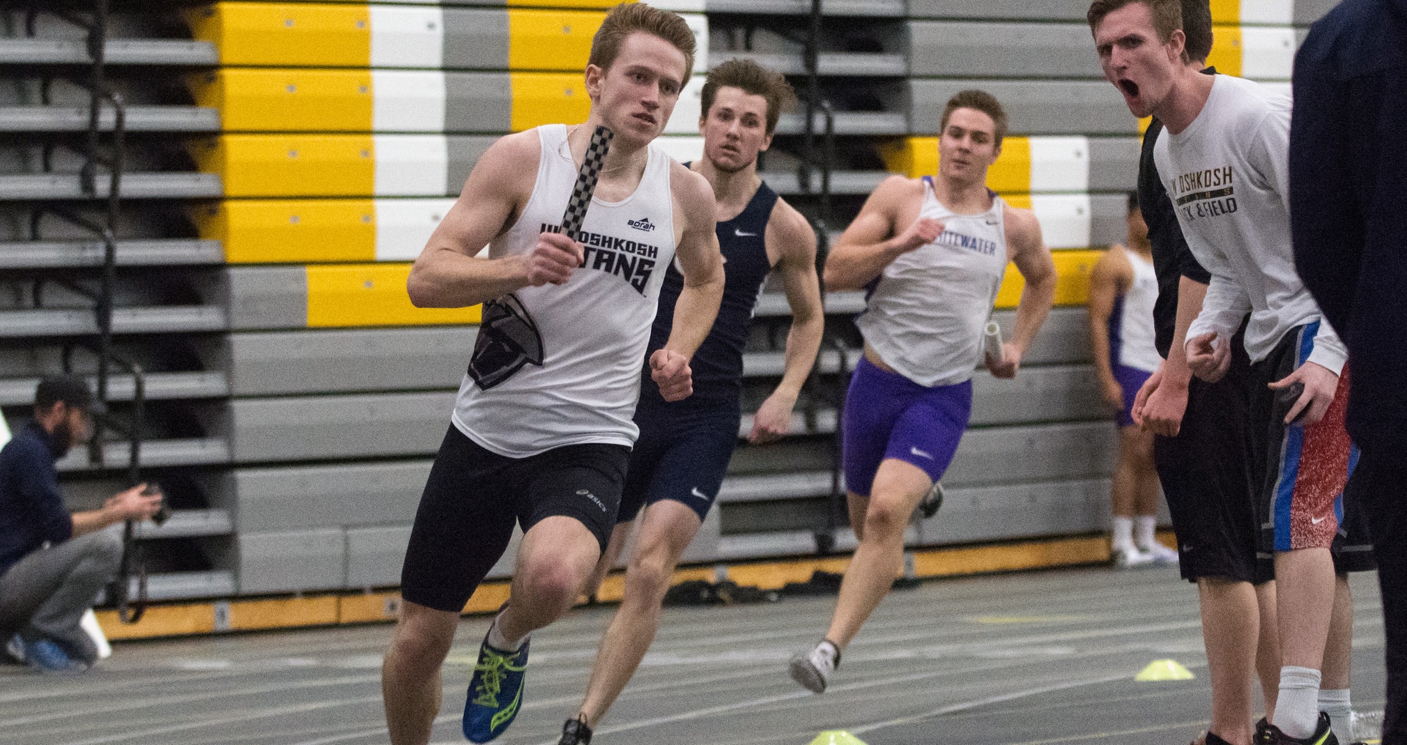 Ryan Powers helped the Titans win the 1,600-meter relay with a time of 3:18.20. The performance ranks second in the NCAA Division III this season.