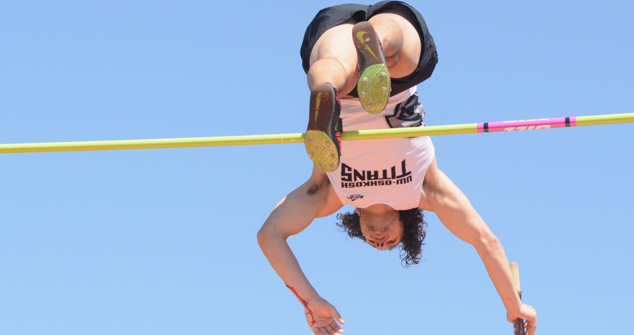 Devan Gertschen placed first in the pole vault and third in the long jump at the Benedictine University Invitational.
