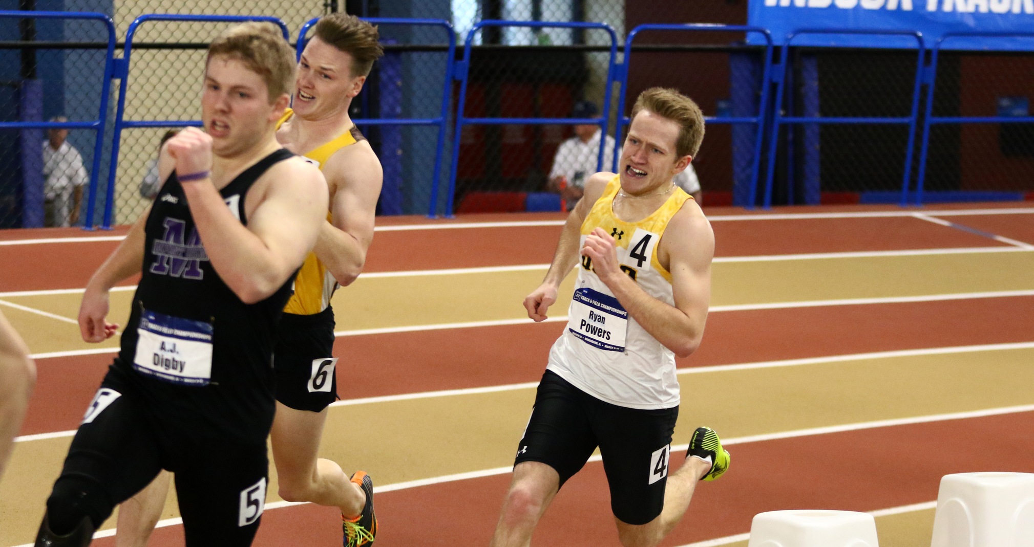 Ryan Powers finished sixth in the 400-meter run and 10th in the 200-meter dash at the NCAA Division III Indoor Track & Field Championships.