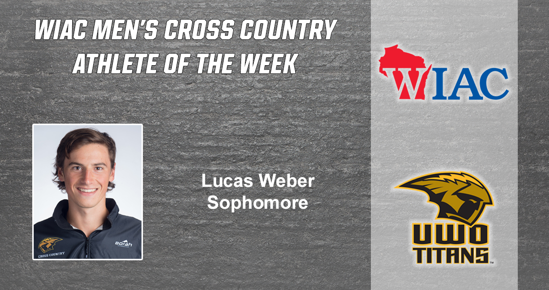 Weber Named WIAC Cross Country Athlete Of The Week