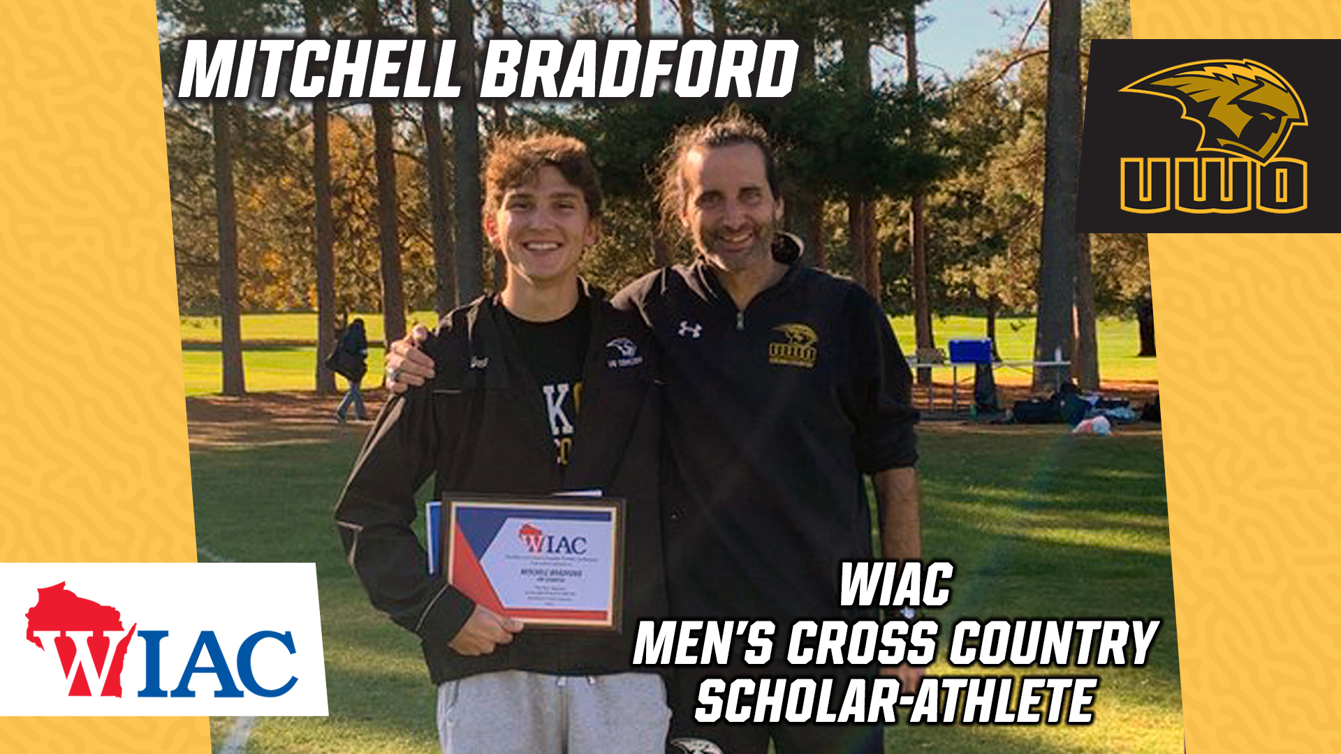 Bradford Named Winner Of WIAC Men's Cross Country Scholar-Athlete Award