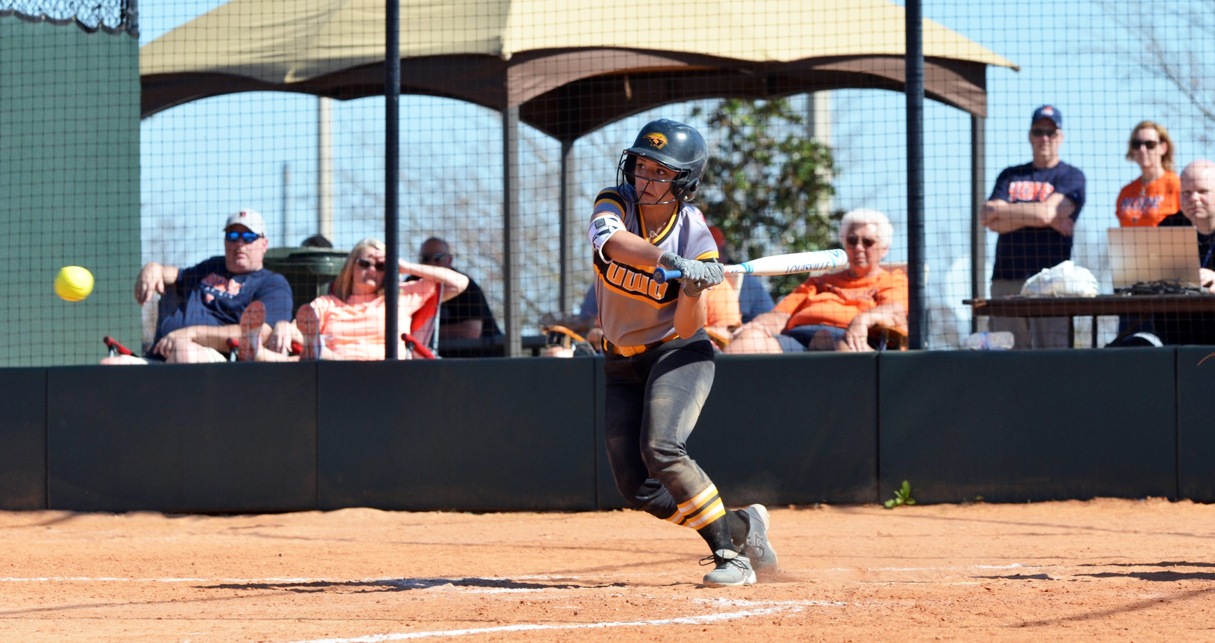 Emma Fionda had two hits and scored twice in the Titans' victory over Hope College.