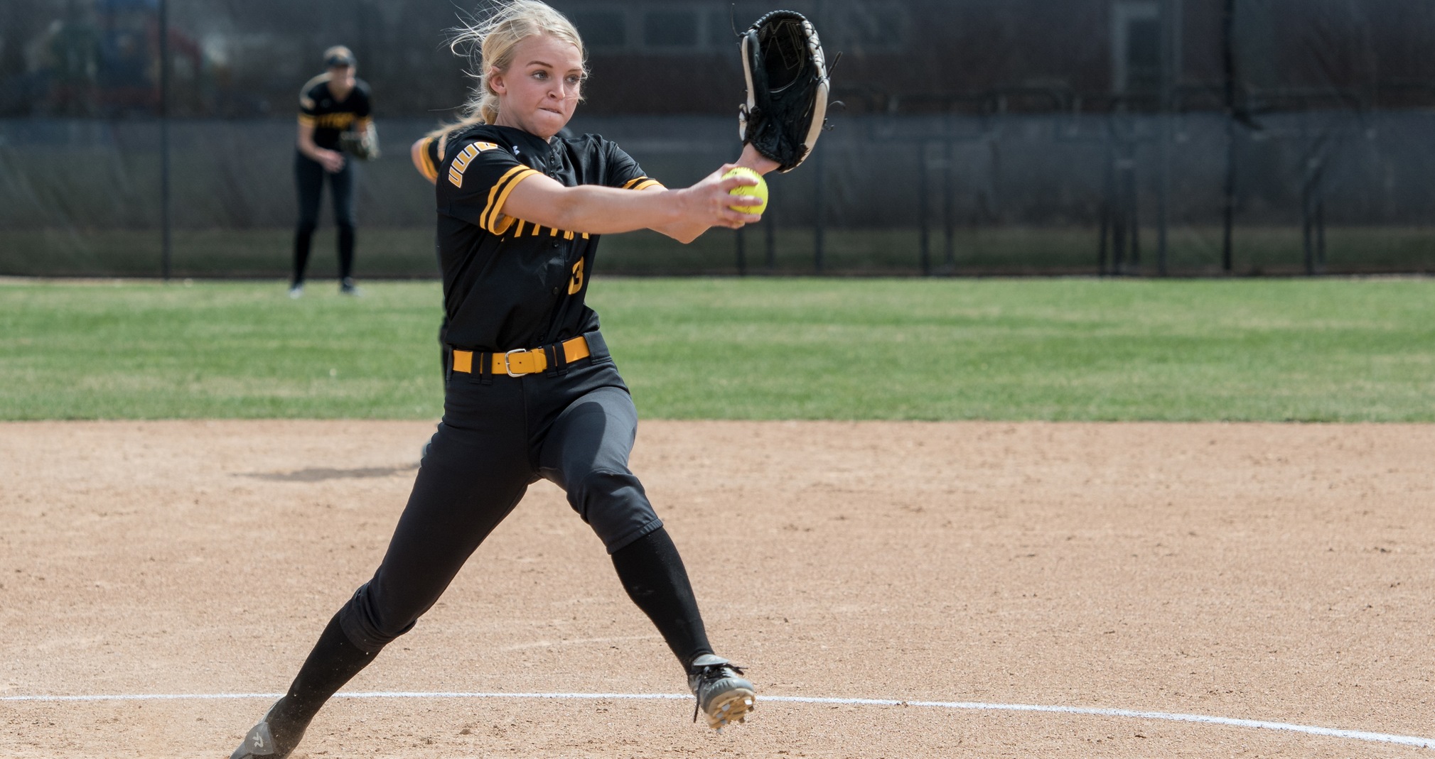 Bailey Smaney tossed a one-hit shutout during the Titans' win over Gustavus Adolphus College.