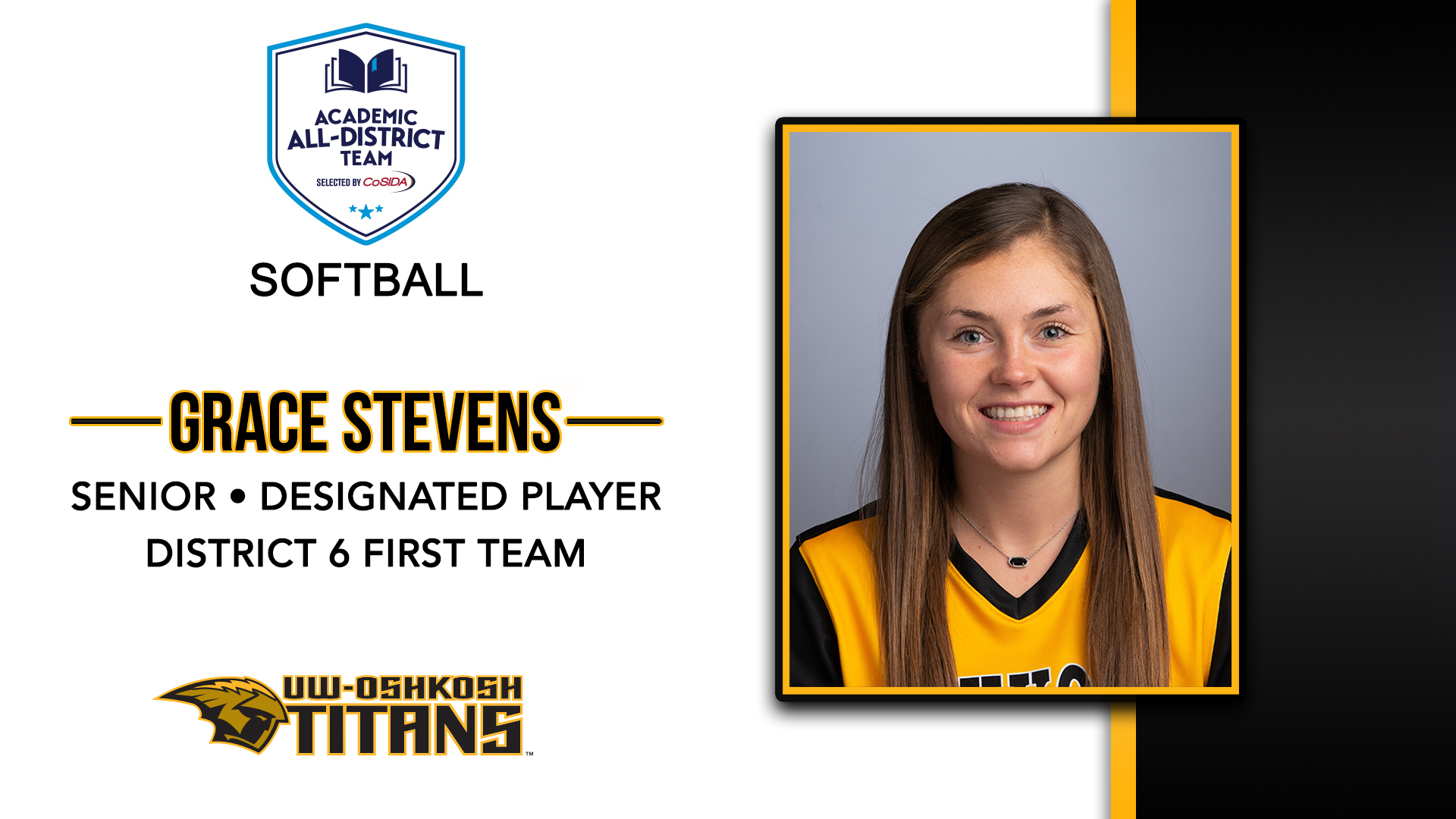 Stevens Receives Academic All-District Honors