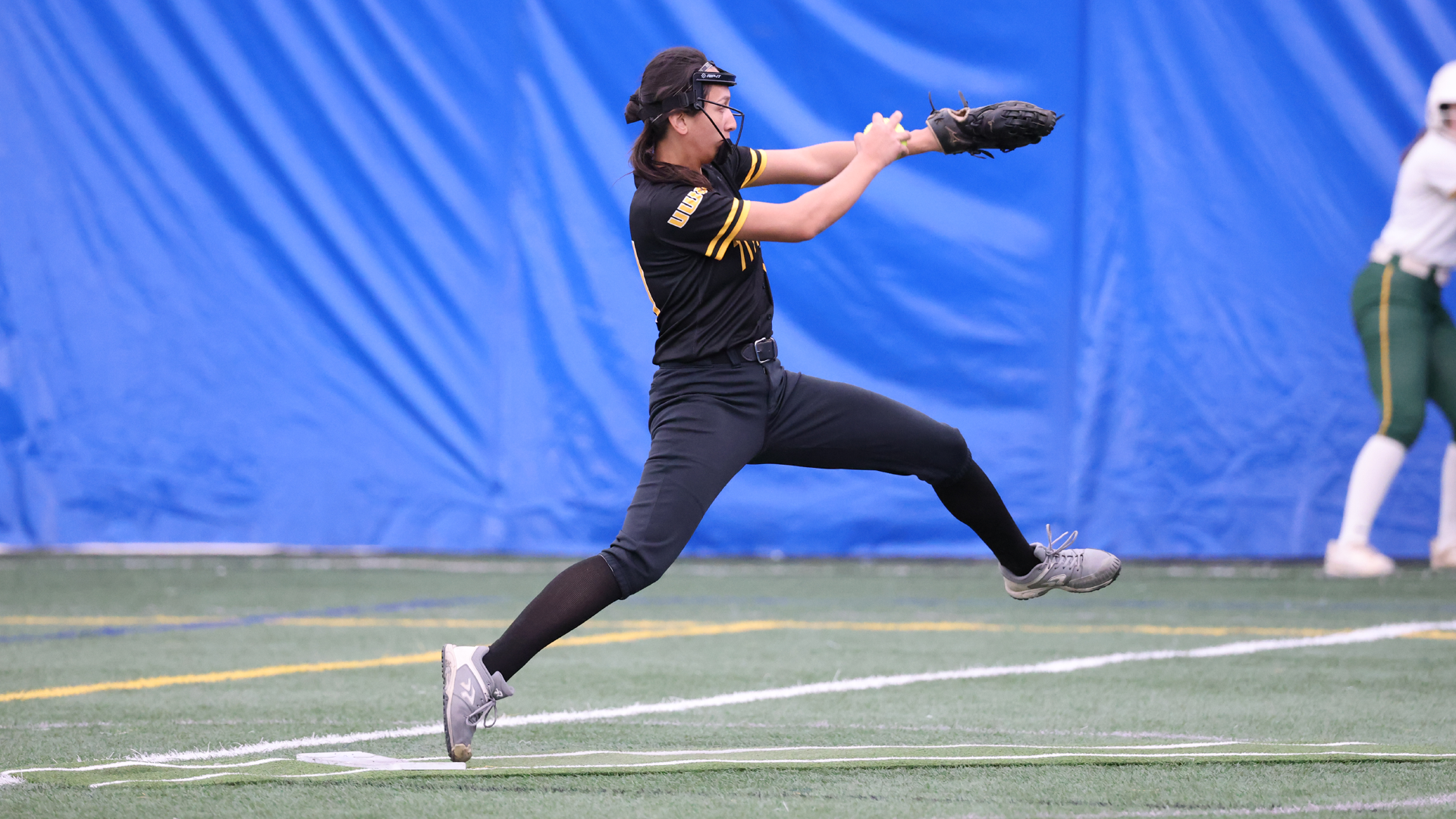 Brianna Bougie threw the 14th no-hitter in program history on Tuesday as the Titans swept St. Norbert College in Oshkosh. Photo Credit: Steve Frommell, UW-Oshkosh Sports Information