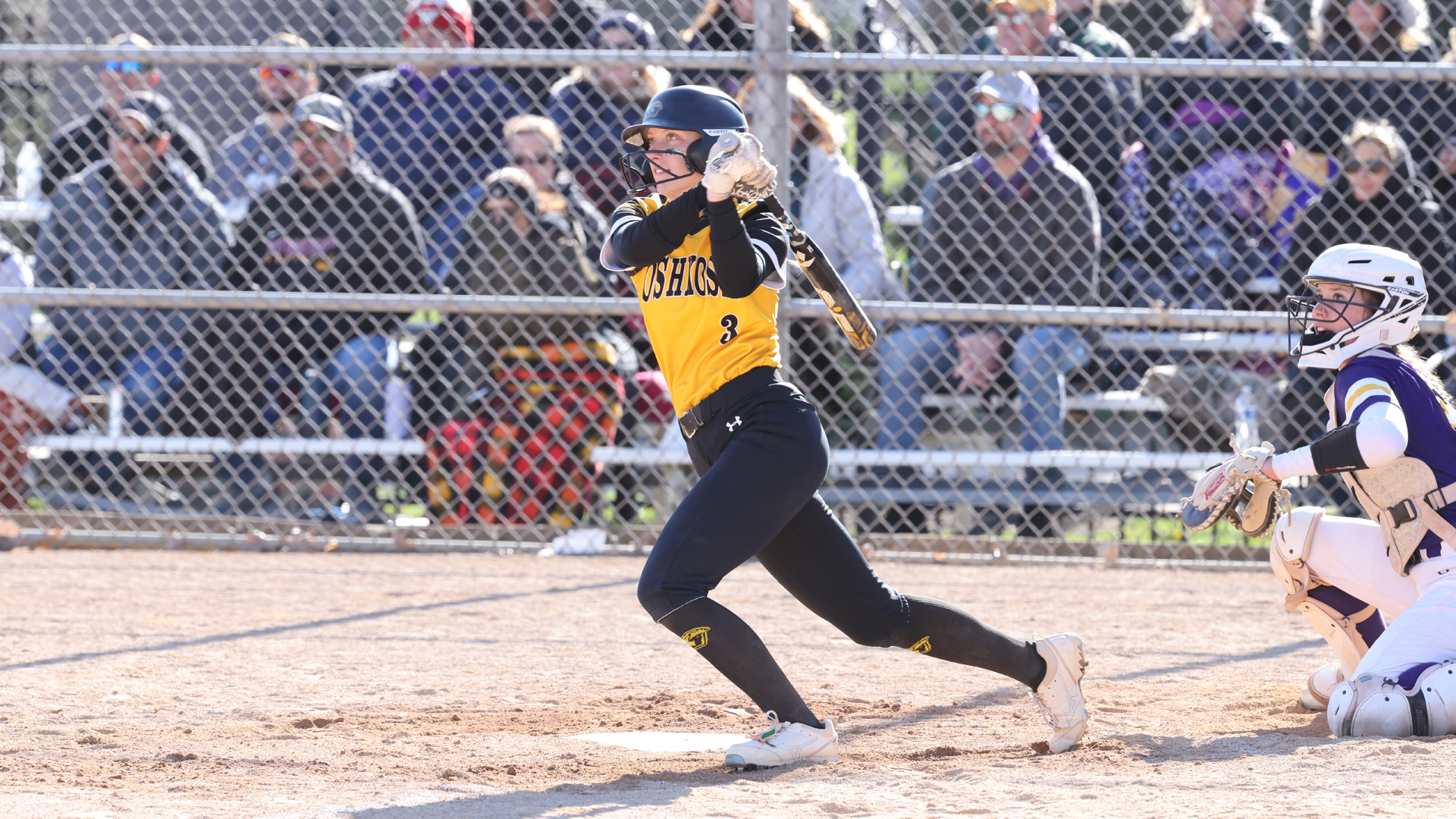 Haylie Wittman hit two RBIs in the Titans' 3-2 game two win over UW-Stevens Point on Wedneseday. Photo Credit: Steve Frommell, UW-Oshkosh Sports Information
