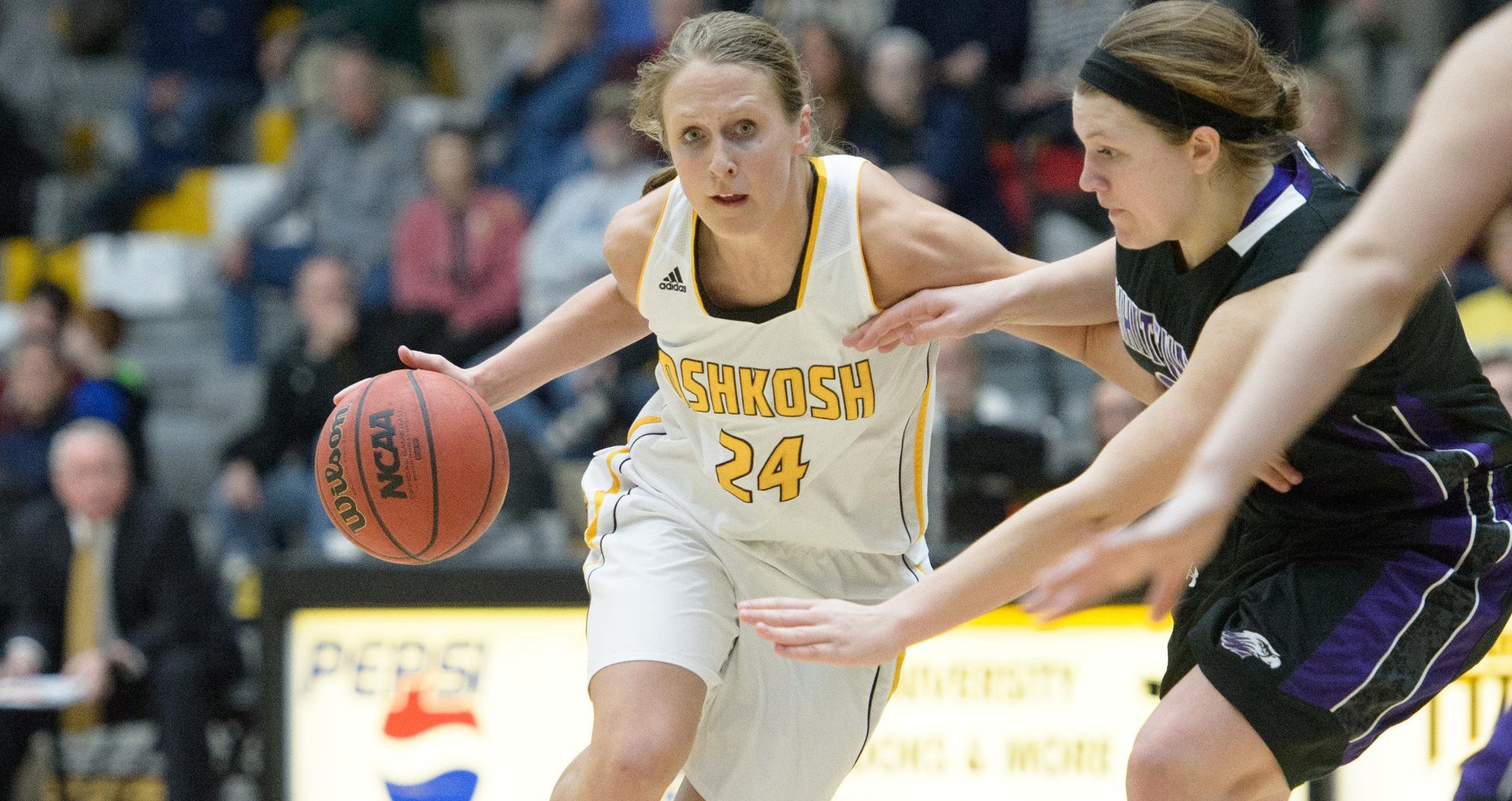 Eliza Campbell led UW-Oshkosh with a season-high 16 points and a career-best nine rebounds.