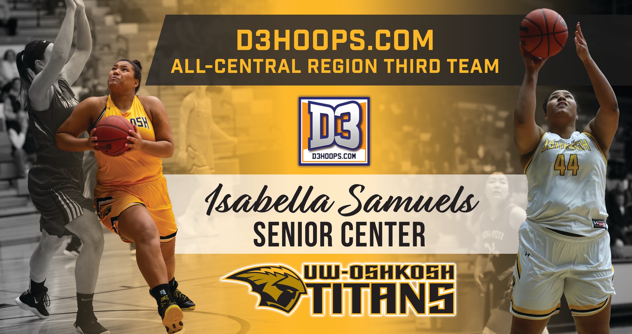 Samuels Collects All-Region Accolades From D3hoops.com