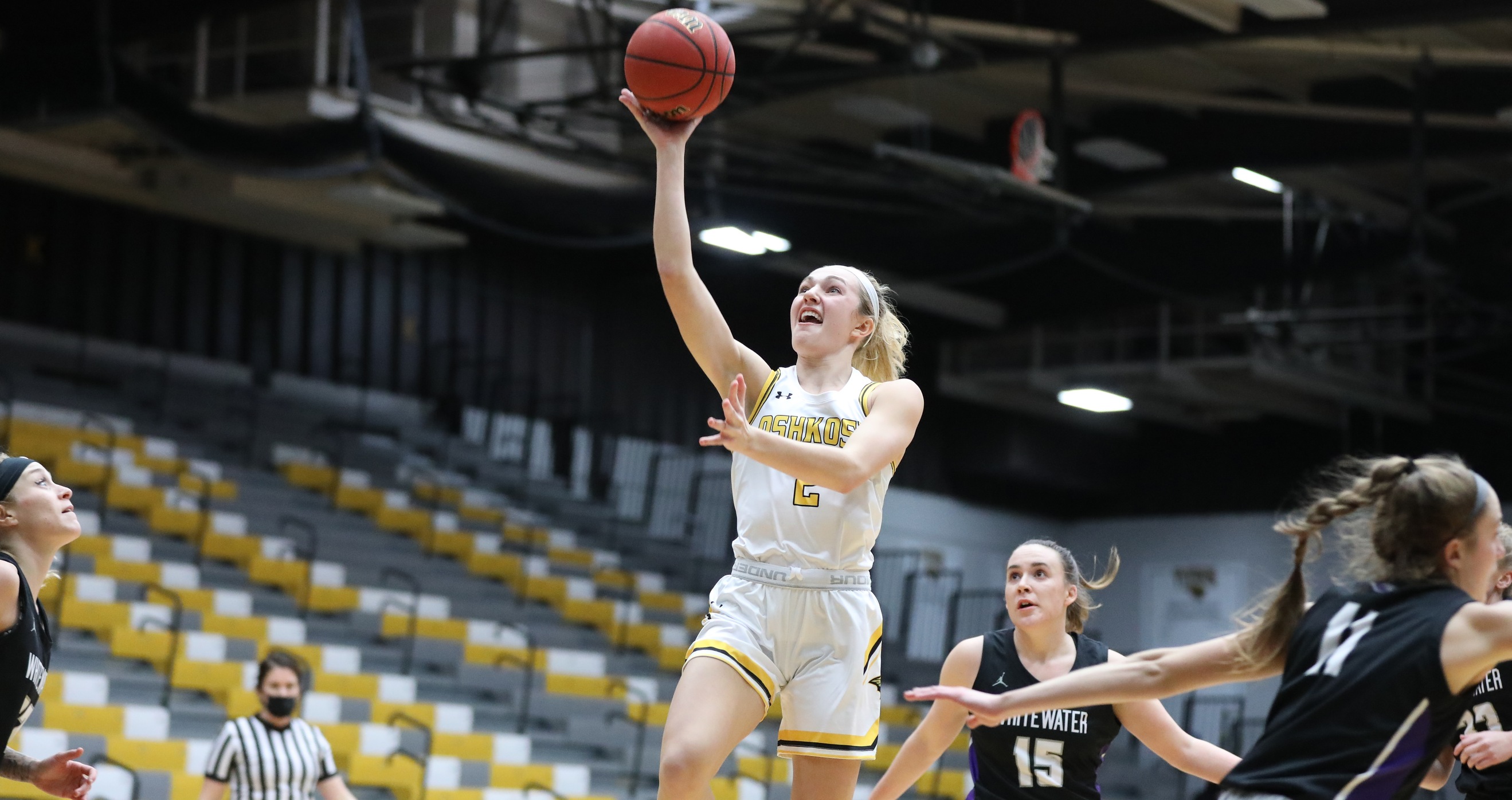 Abby Kaiser matched her career with 14 points while pacing the Titans with six rebounds and four steals against the Warhawks.