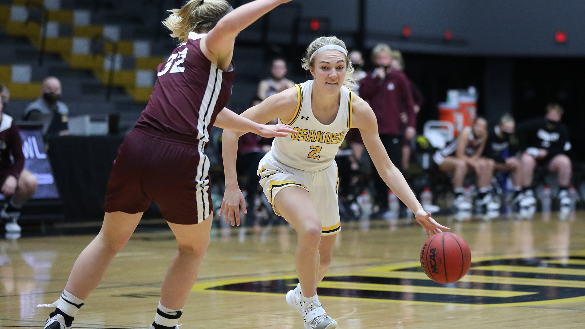 Abby Kaiser scored a career-best 16 points and collected seven rebounds against the Falcons.