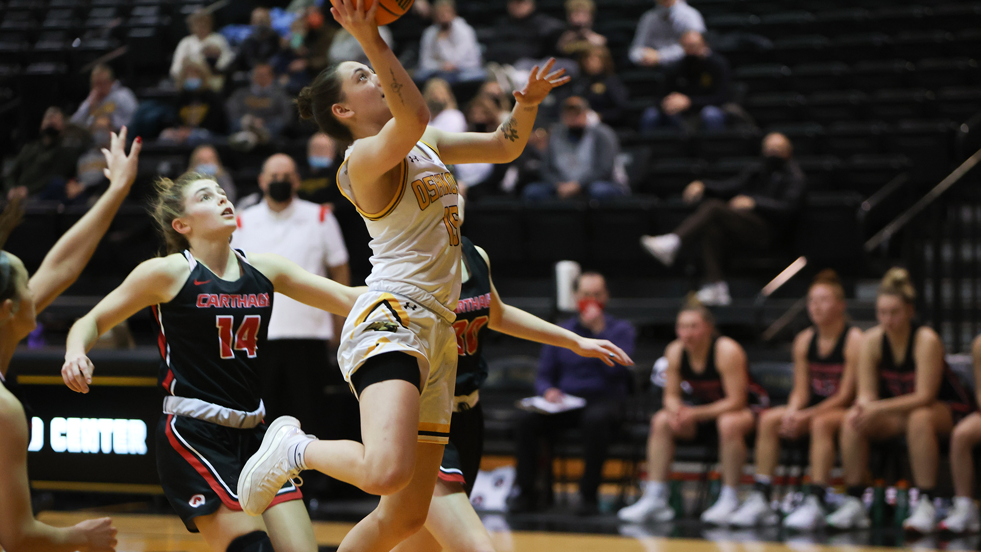 Kennedy Osterman scored eight points with a pair of rebounds against the Firebirds.