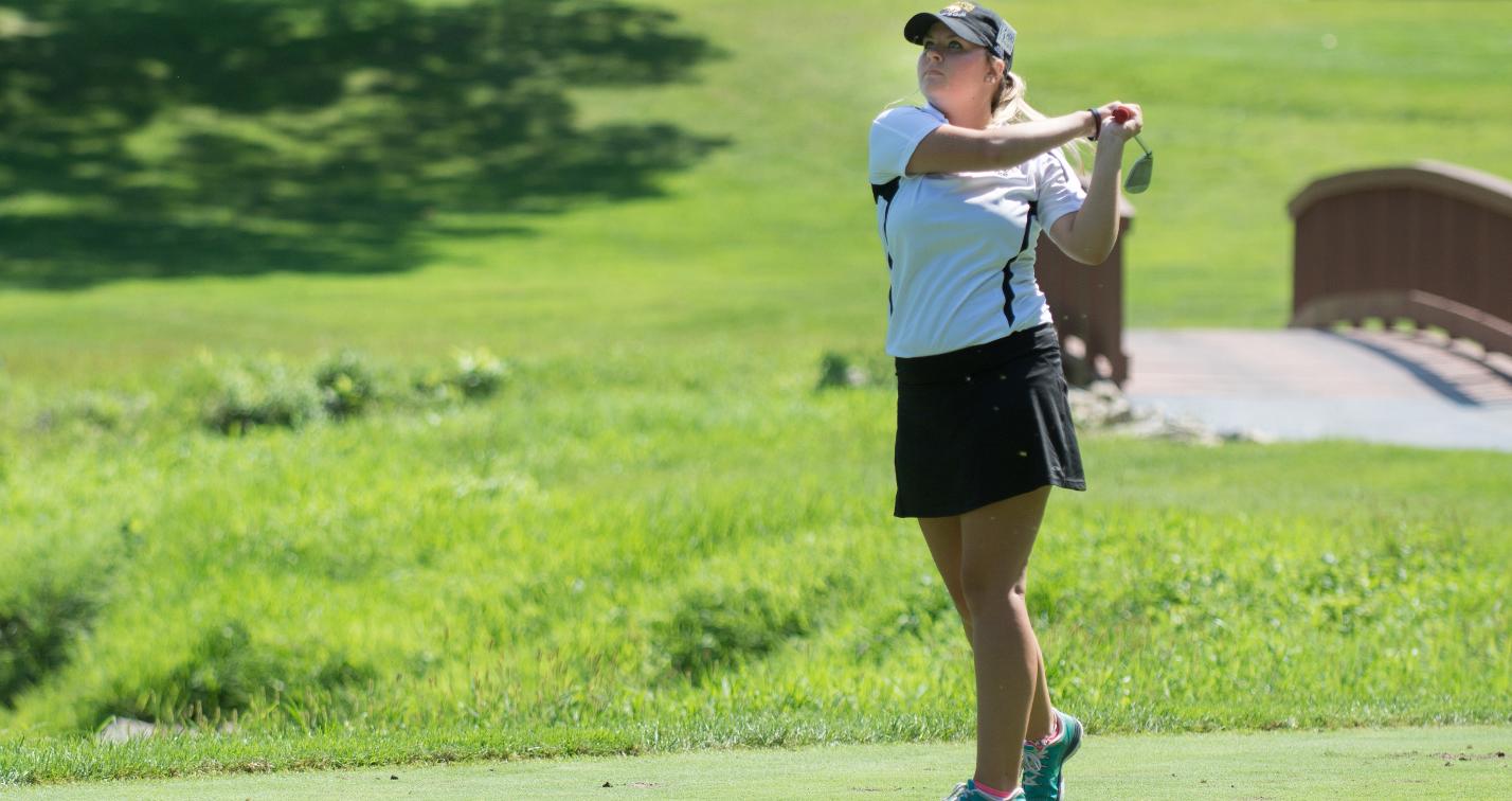 Laura Stair ranked second for the Titans and 13th overall with 165 strokes.