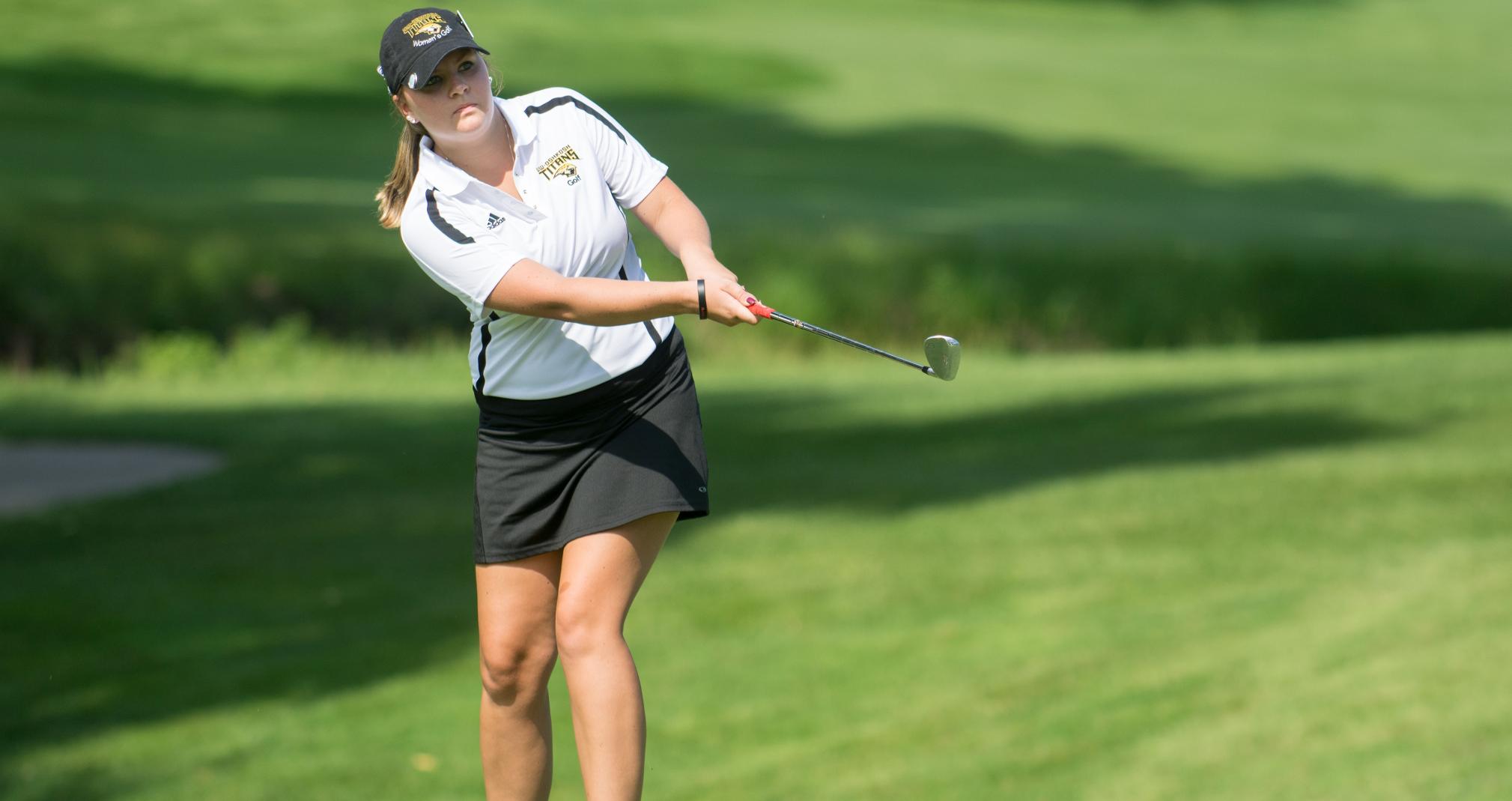 Laura Stair finished second for the Titans and eighth overall with 161 strokes.