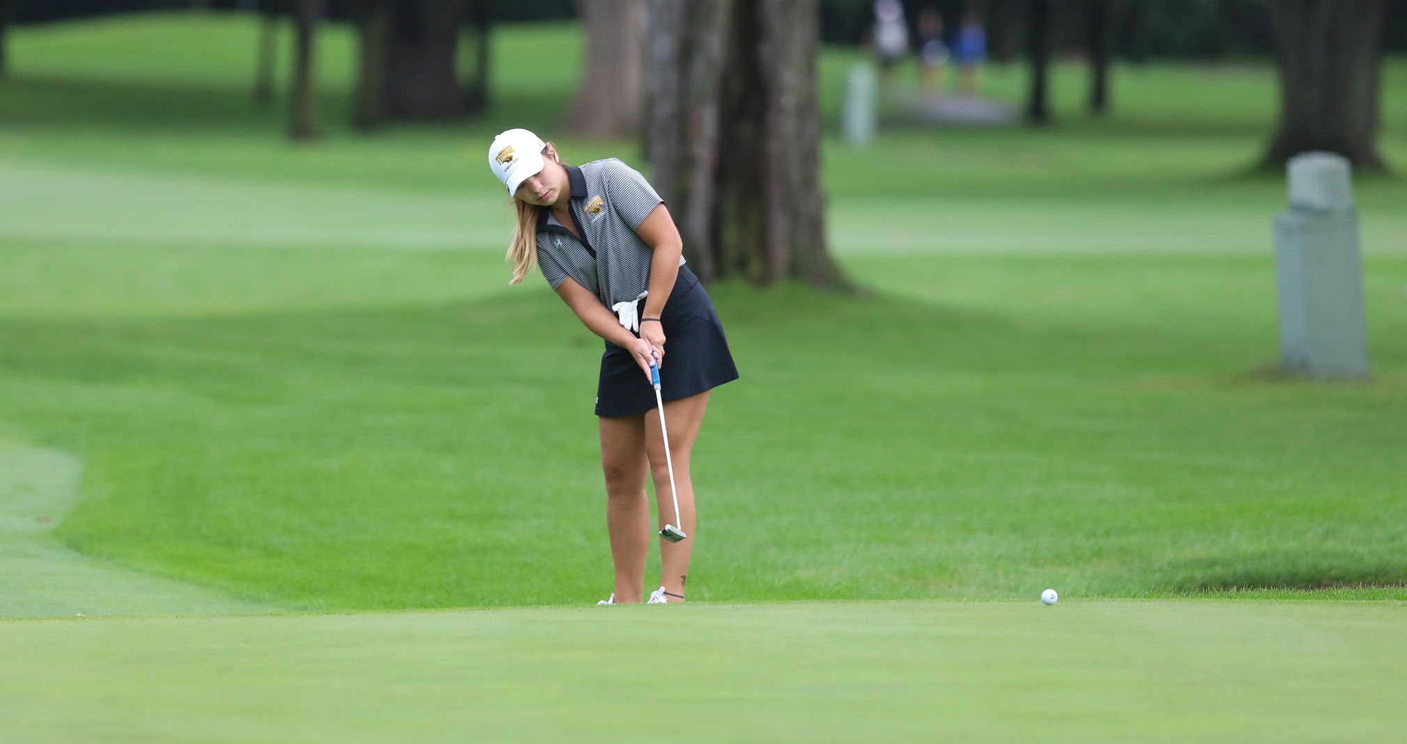 Margherite Pettenuzzo’s career-best 18-hole score of 77 strokes placed her 13th among 92 golfers.
