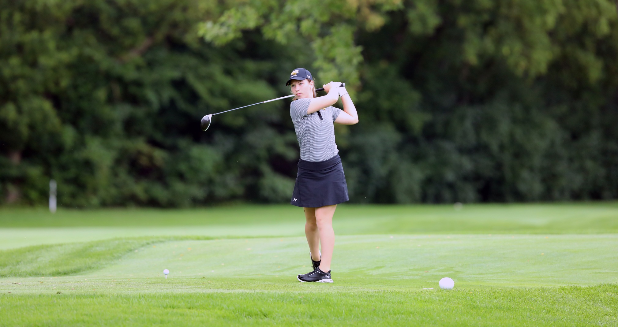 Kayla Priebe counted 80 strokes on each day to finish 18th among the 75 golfers at the Division III Classic.