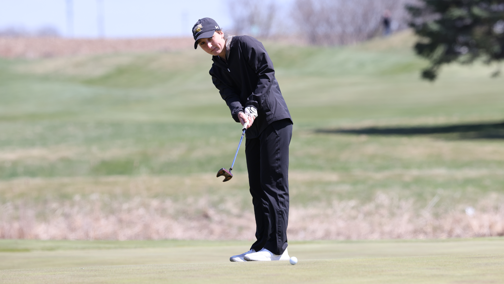 Josie Hofer placed fifth with 91 strokes at the Marian University Spring Invitational on Sunday. Photo Credit: Steve Frommell, UW-Oshkosh Sports Information