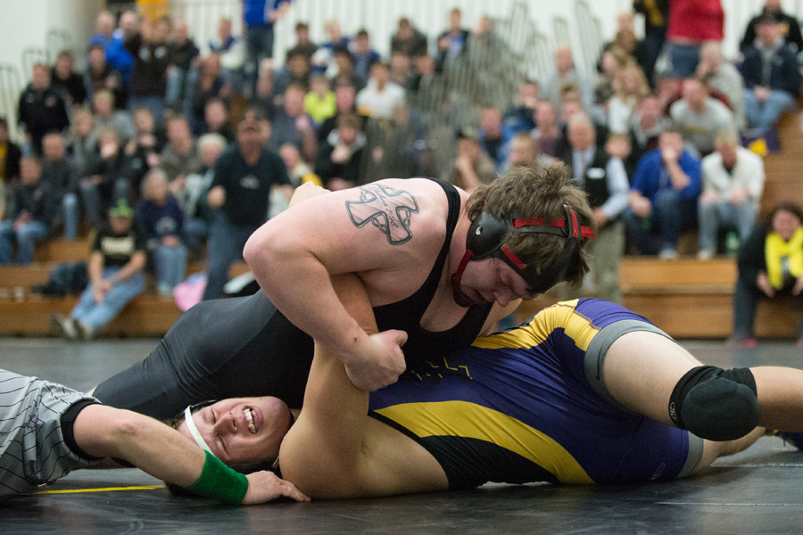 Brandon Clapper won the decisive contest on a pin during the fifth minute of action