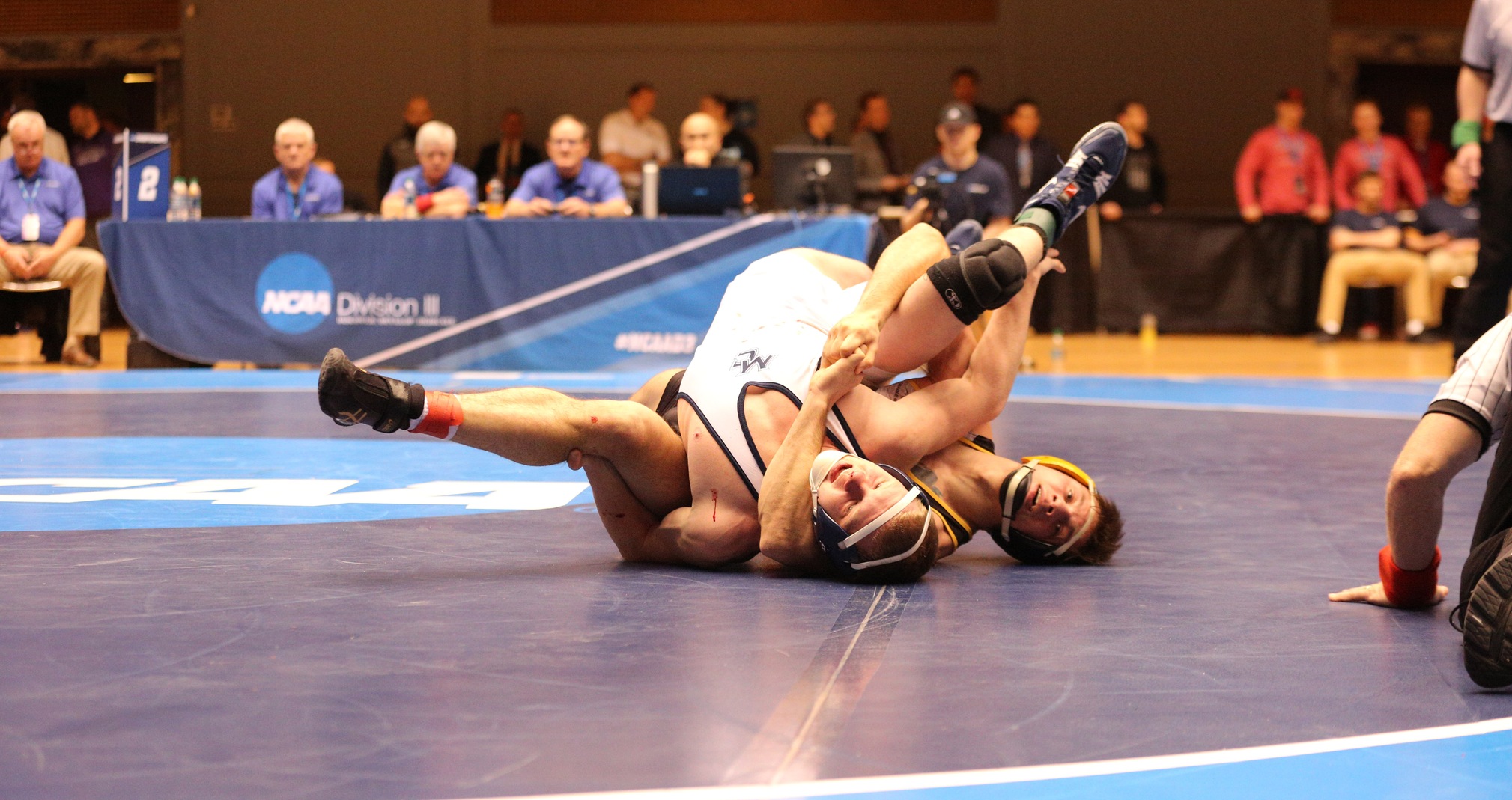 Mark Choinski pinned Messiah College's (Pa.) Kevin Edwards in 2:51 to capture fifth place at this year's NCAA Championships.